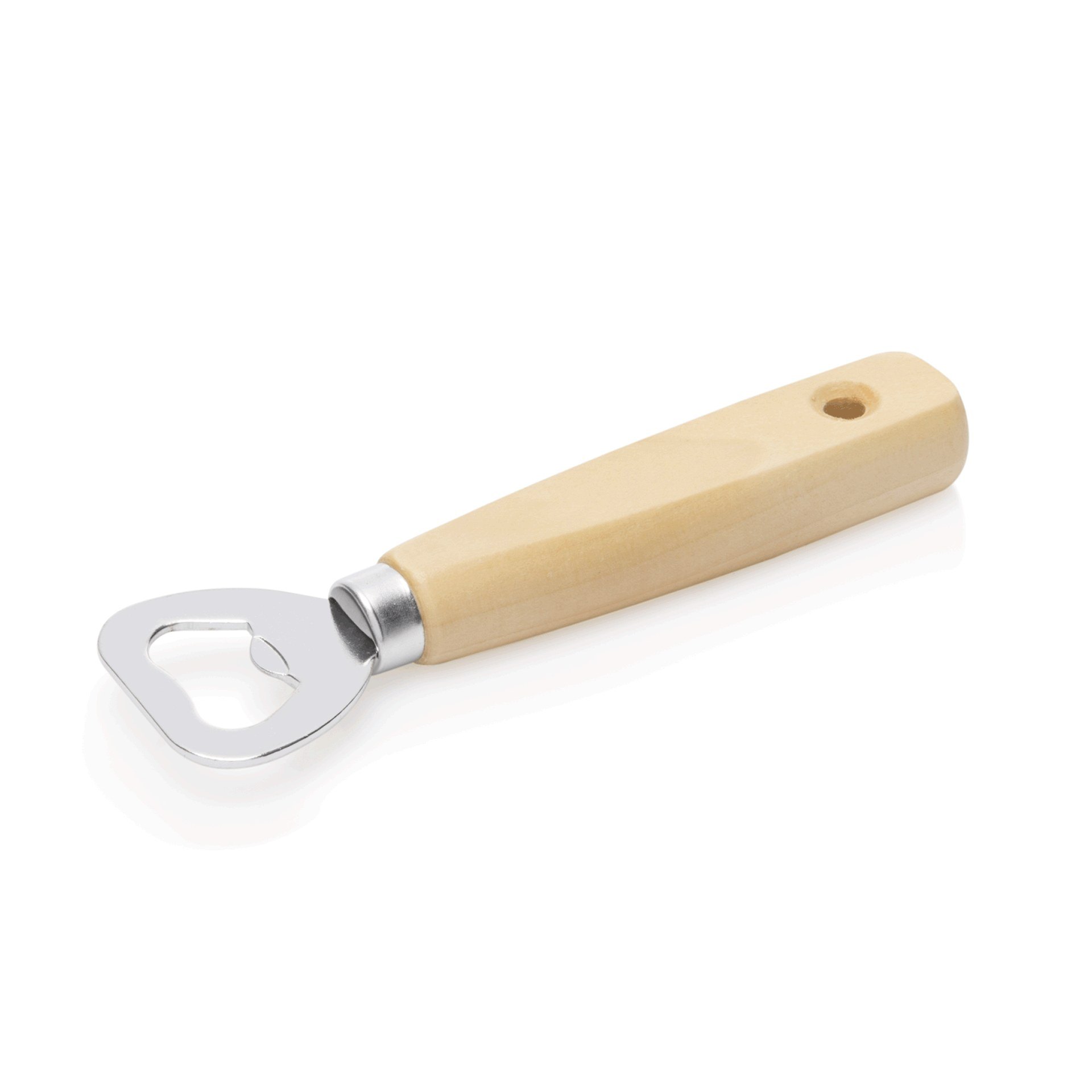 Flaschenöffner 14,5 cm verchromt/Holz Flaschenöffner 14,5 cm verchromt/Holz
