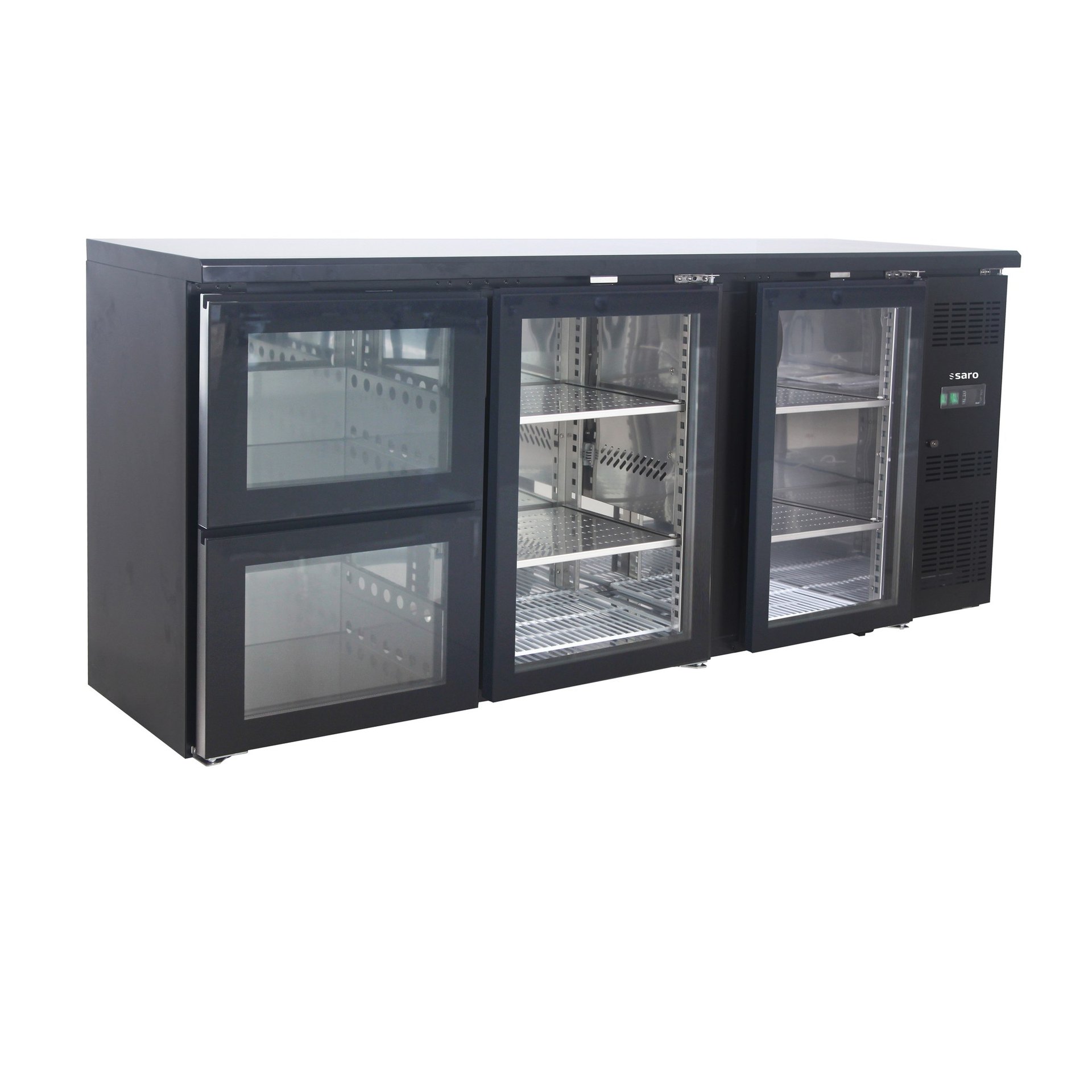 Barkühlermit 2 Glastürenund 2 Schubladen, BC3100GS2