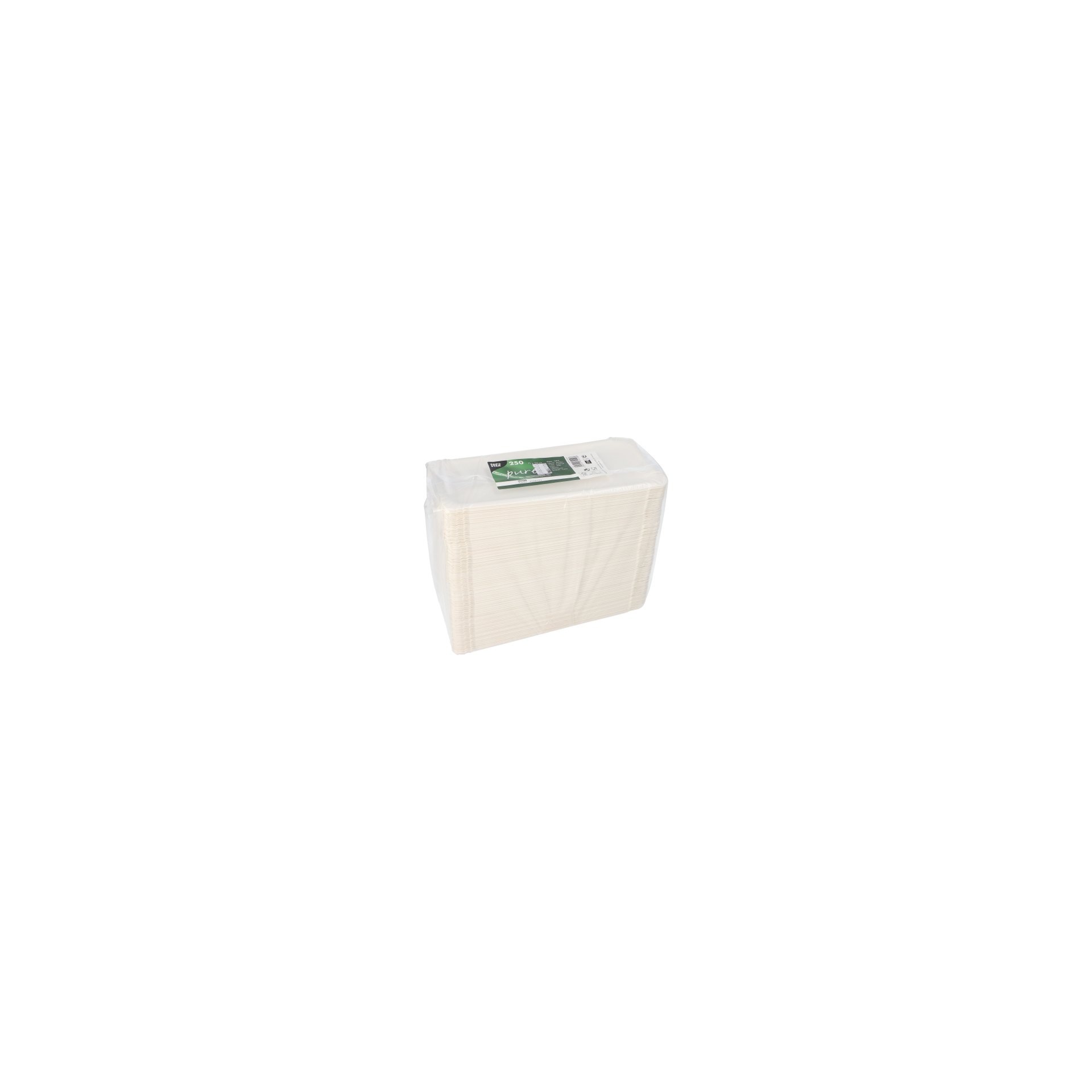 Teller, Pappe "pure" eckig 11 cm x 24 cm weiss Teller, Pappe "pure" eckig 11 cm x 24 cm weiss