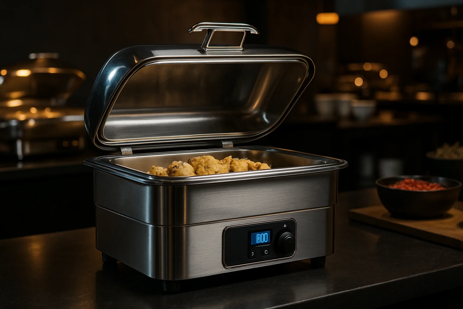 Elektrischer Speisewärmer im Gastro-Buffet