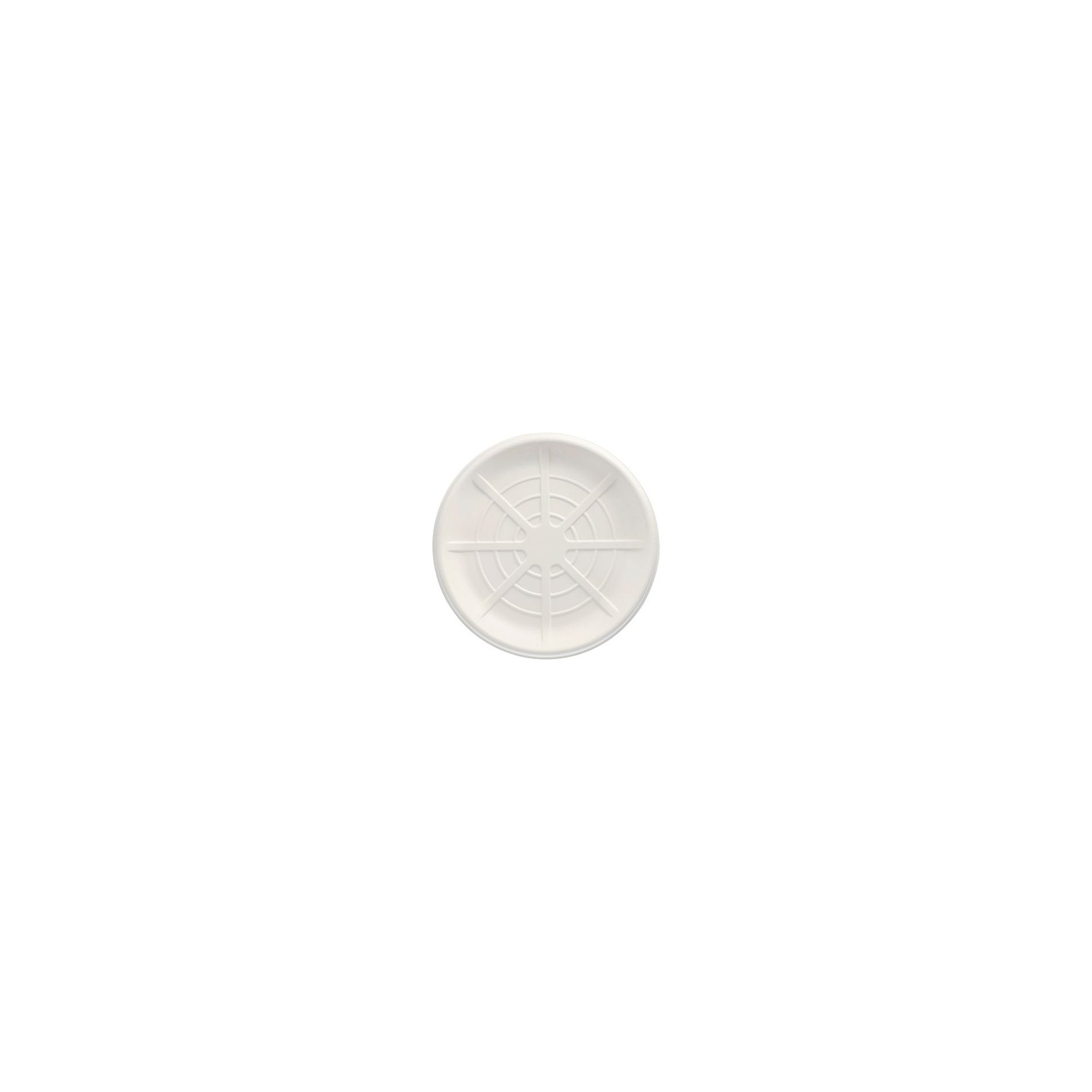Servierplatten, Zuckerrohr "pure" rund Ø 35 cm weiss für Meeresfrüchte Servierplatten, Zuckerrohr "pure" rund Ø 35 cm weiss für Meeresfrüchte