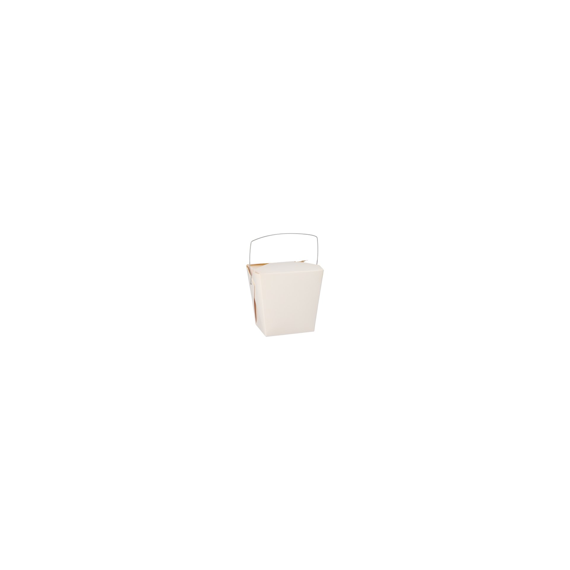 Snackboxen mit Henkel "ASIA" eckig 770 ml 10,3 cm x 8 cm x 6,6 cm weiss