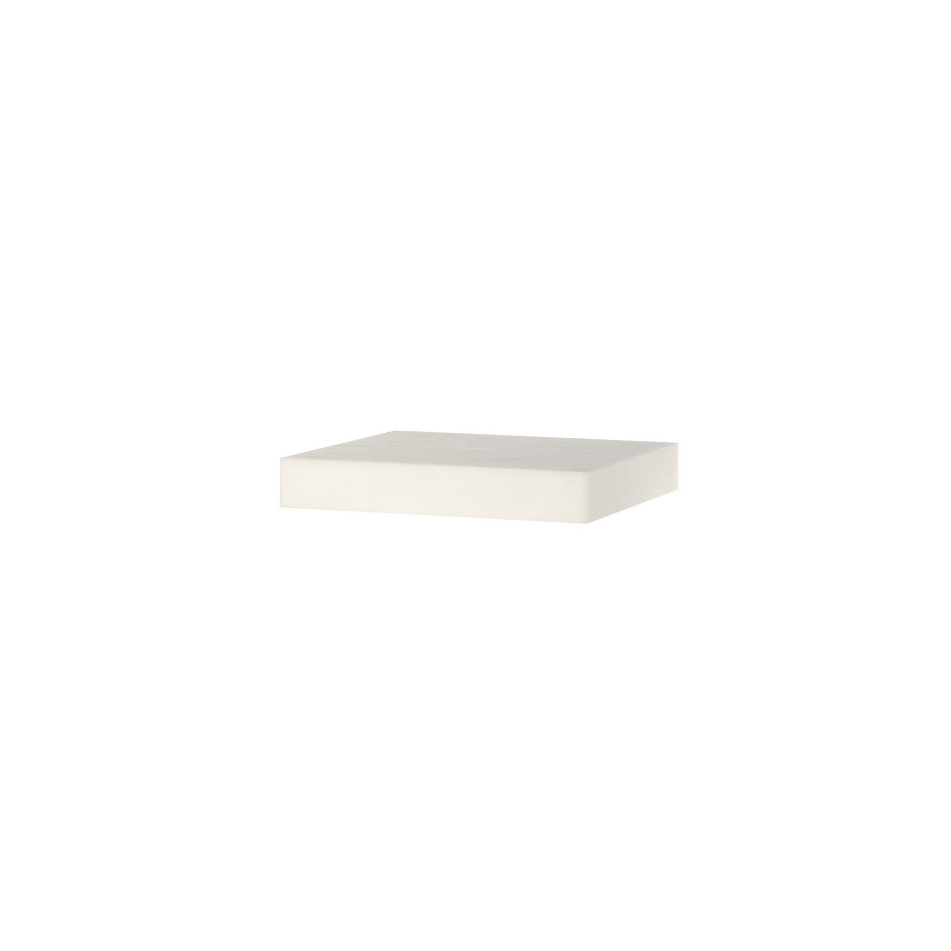 Hackblock HDPE, Weiß, 500x400x(H)80mm