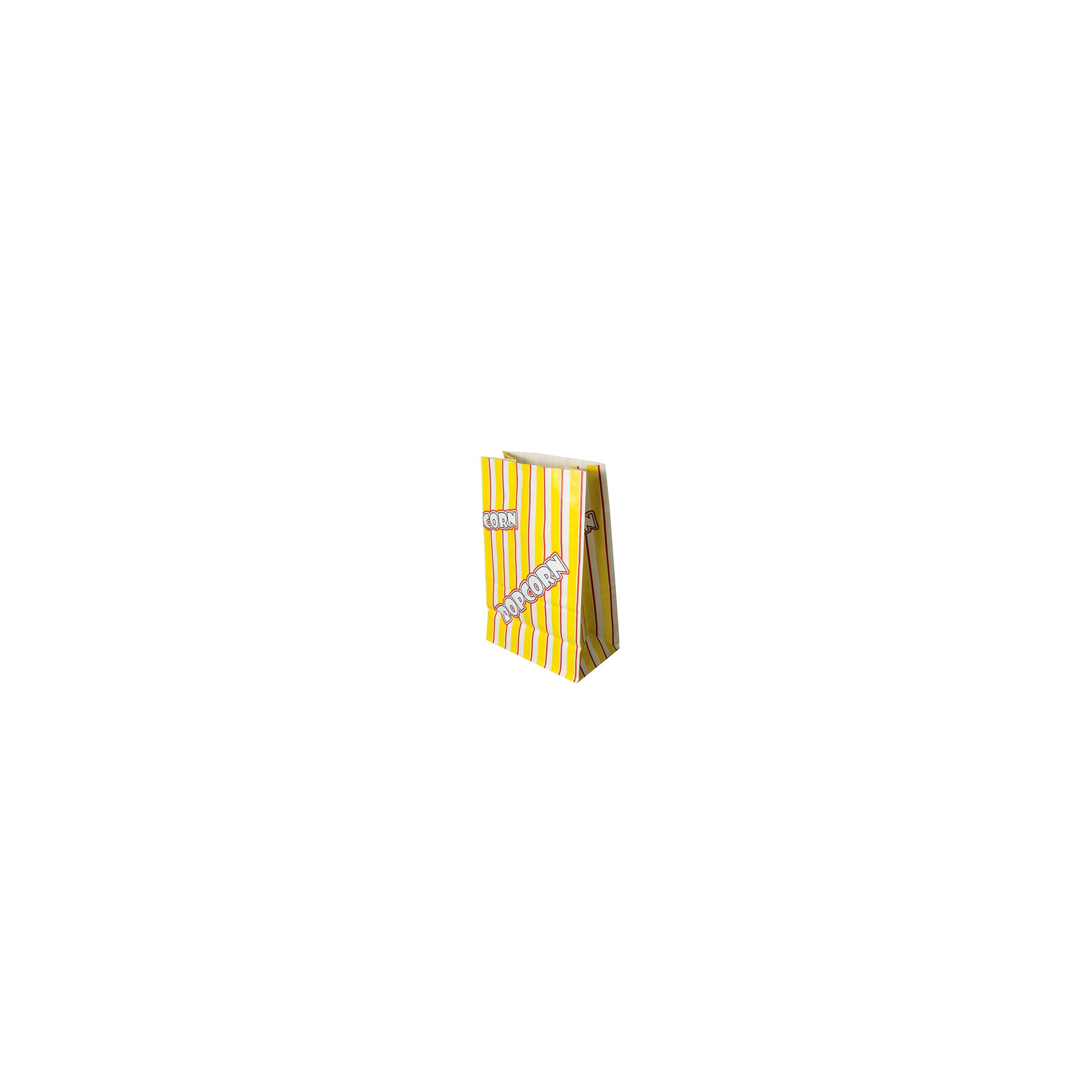 Popcorn Tüten, Pergament-Ersatz 2,5 l 22 cm x 14 cm x 8 cm "Popcorn" fettdicht
