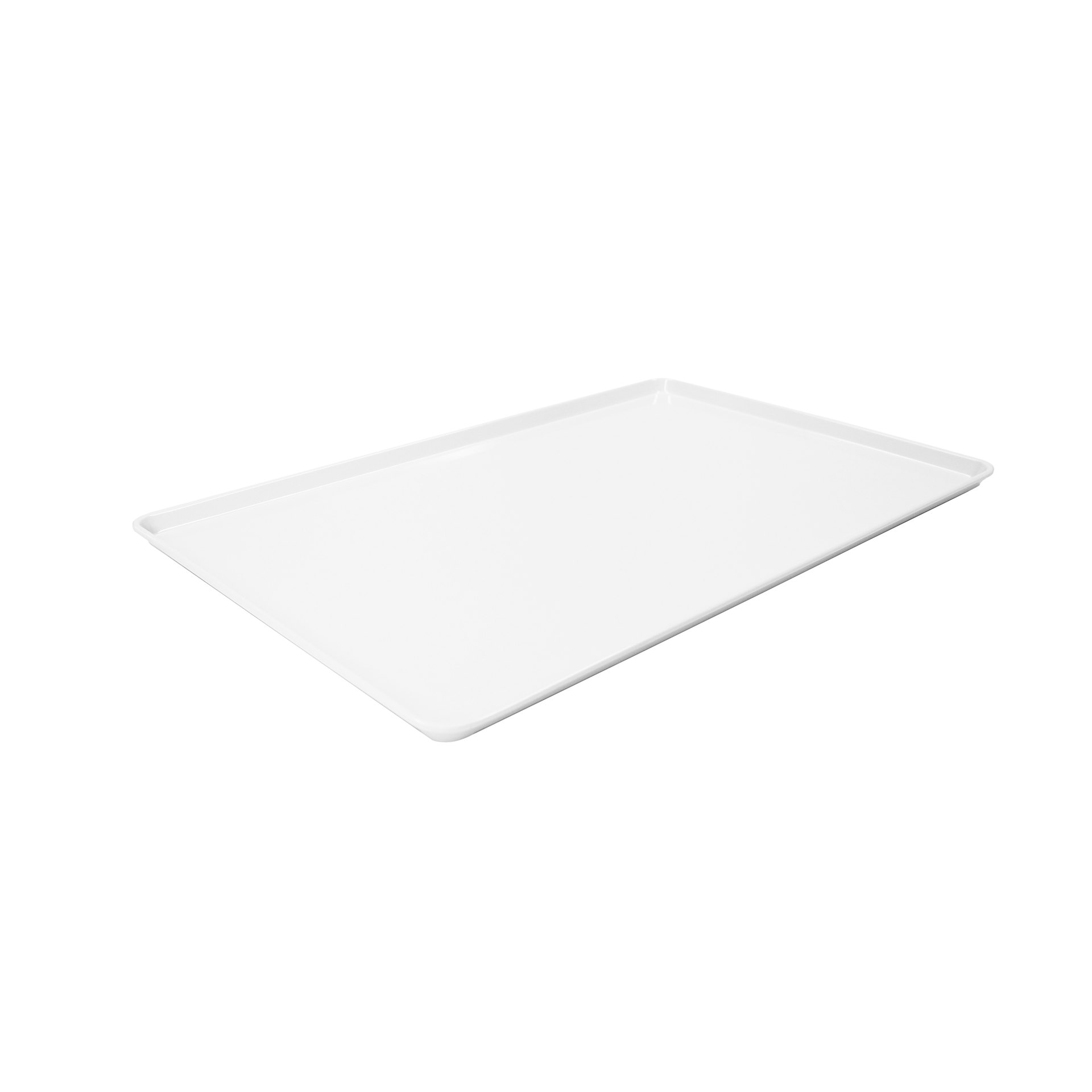 Auslagentablett aus Melamin weiß, 600 x 400 x 20 mm Auslagentablett aus Melamin weiß, 600 x 400 x 20 mm