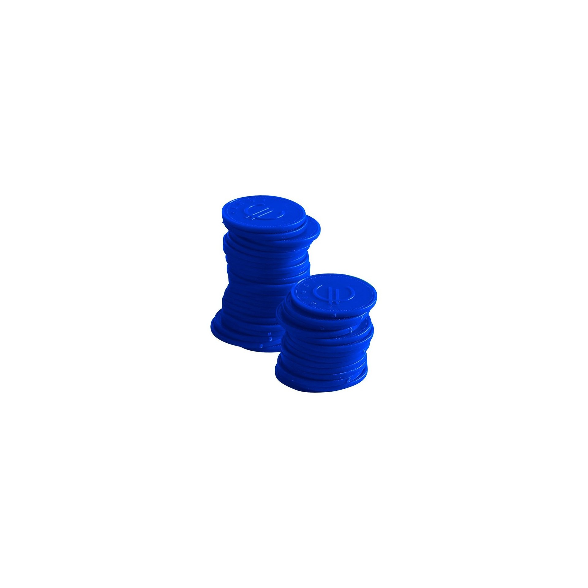 Pfandmünzen - 100 Stk., BarUp, Blau, 100 Stk., ⌀25mm