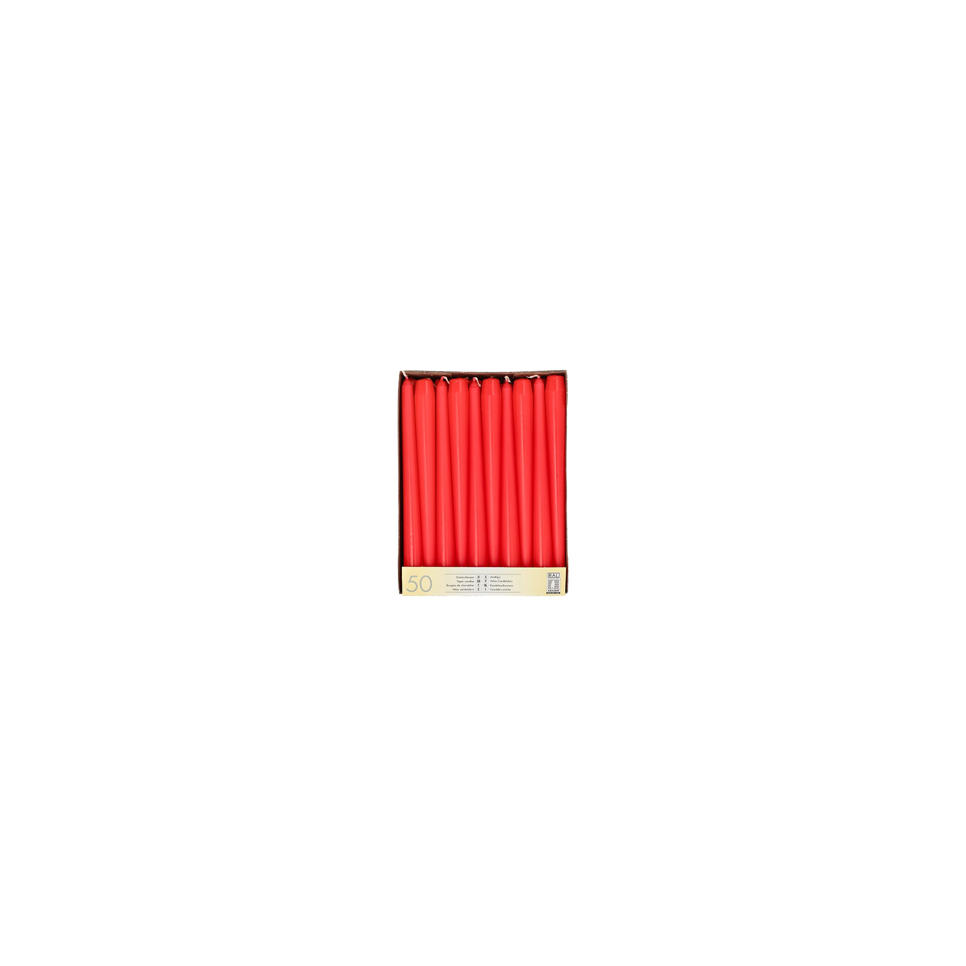 Leuchterkerzen Ø 2,2 cm · 25 cm rot Leuchterkerzen Ø 2,2 cm · 25 cm rot