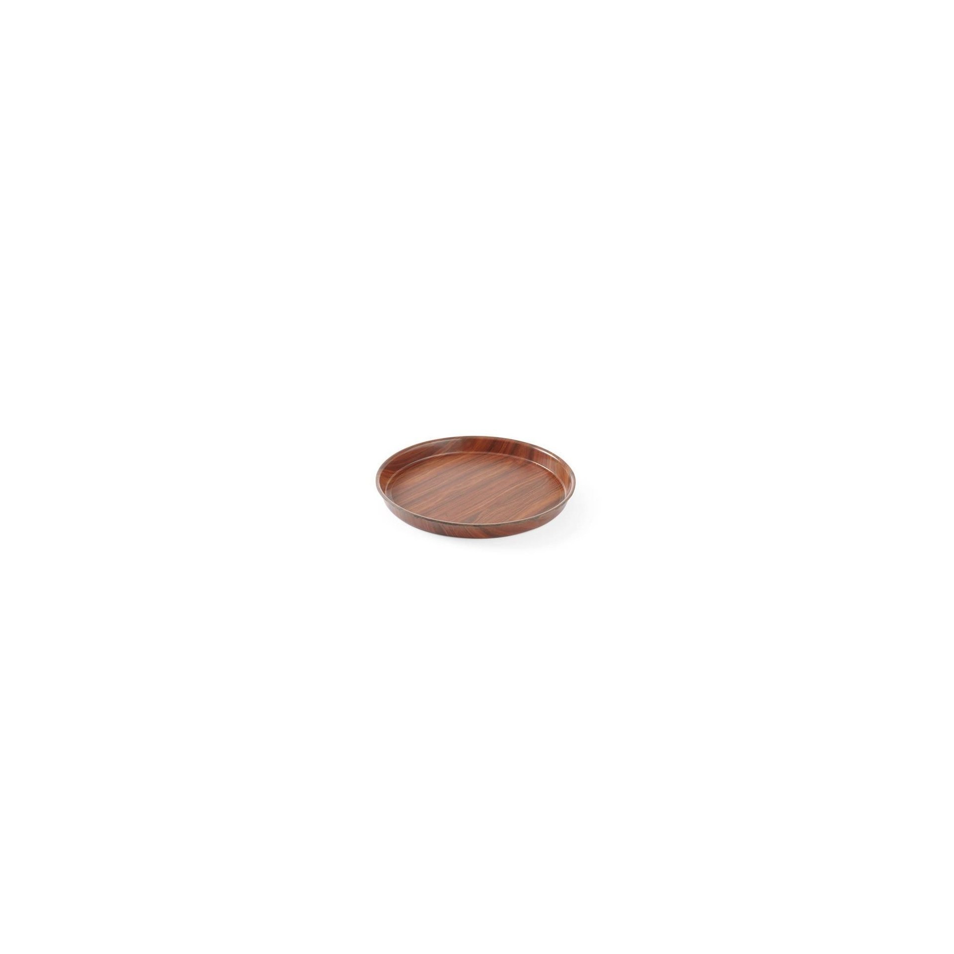 Serviertablett in Holzoptik, rund, AmerBox, Mahagoni, ⌀320x(H)35mm Serviertablett in Holzoptik, rund, AmerBox, Mahagoni, ⌀420x(H)30mm