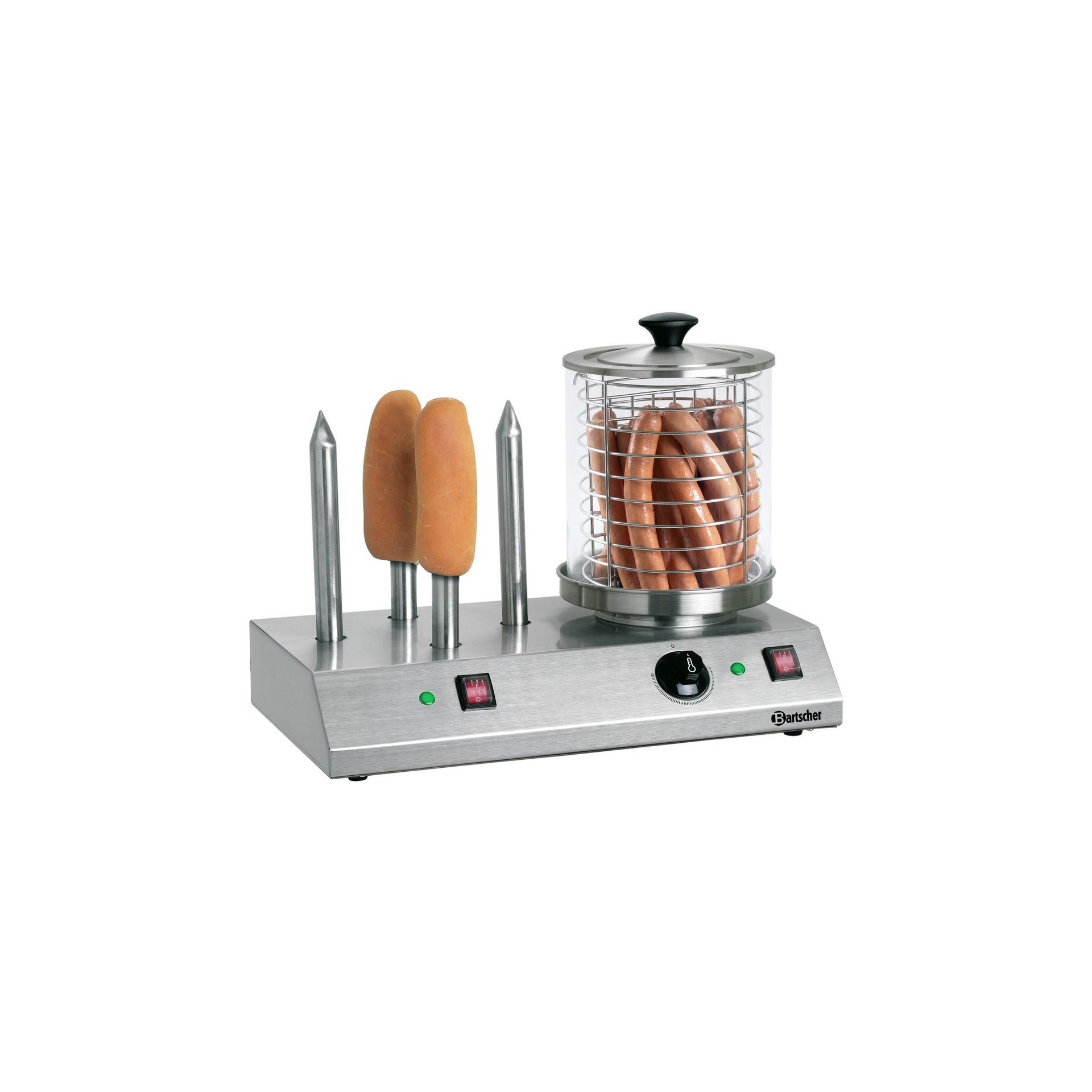 Hot-Dog-Gerät, 4 Toaststangen
