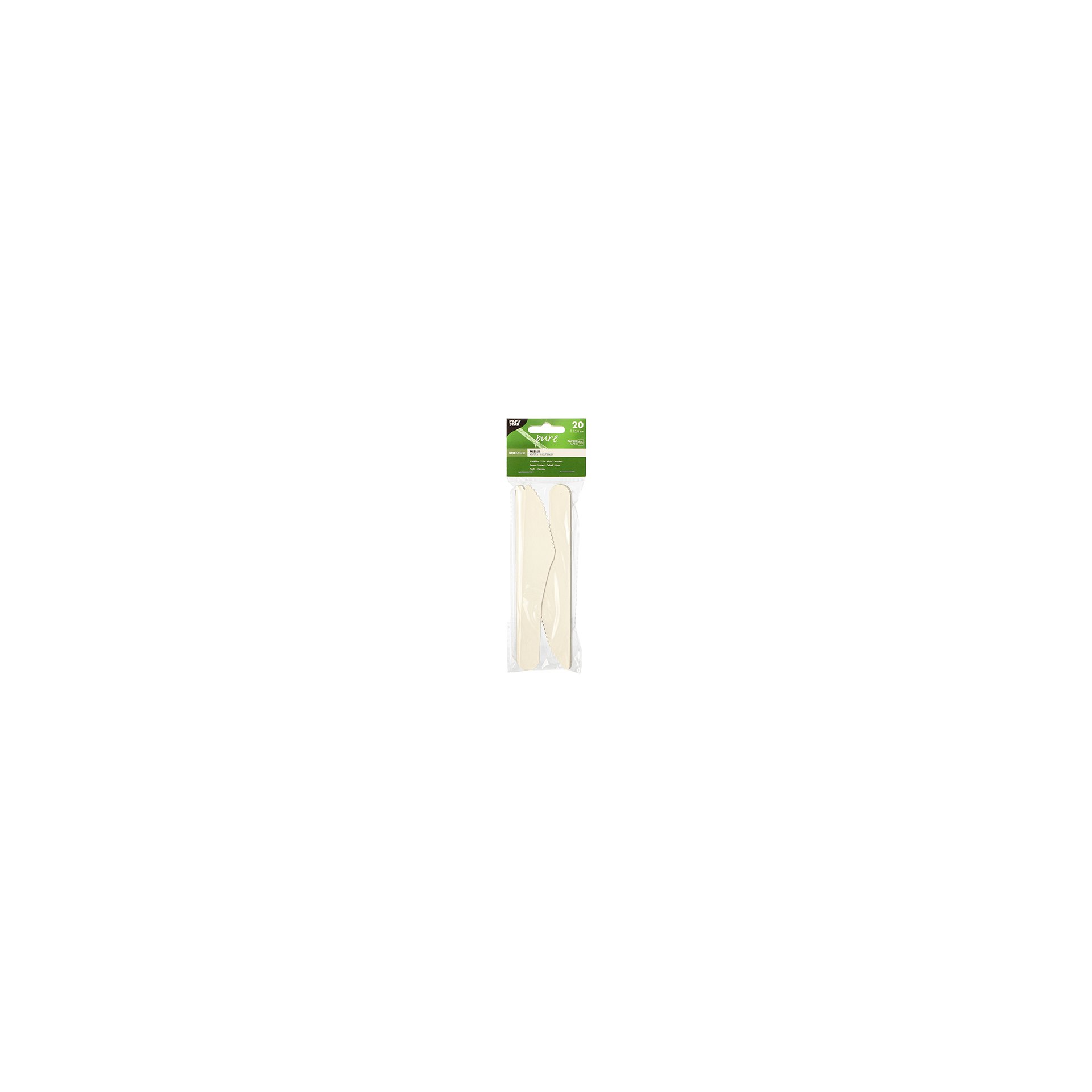 Messer, Papier "pure" 15,8 cm weiss Messer, Papier "pure" 15,8 cm weiss