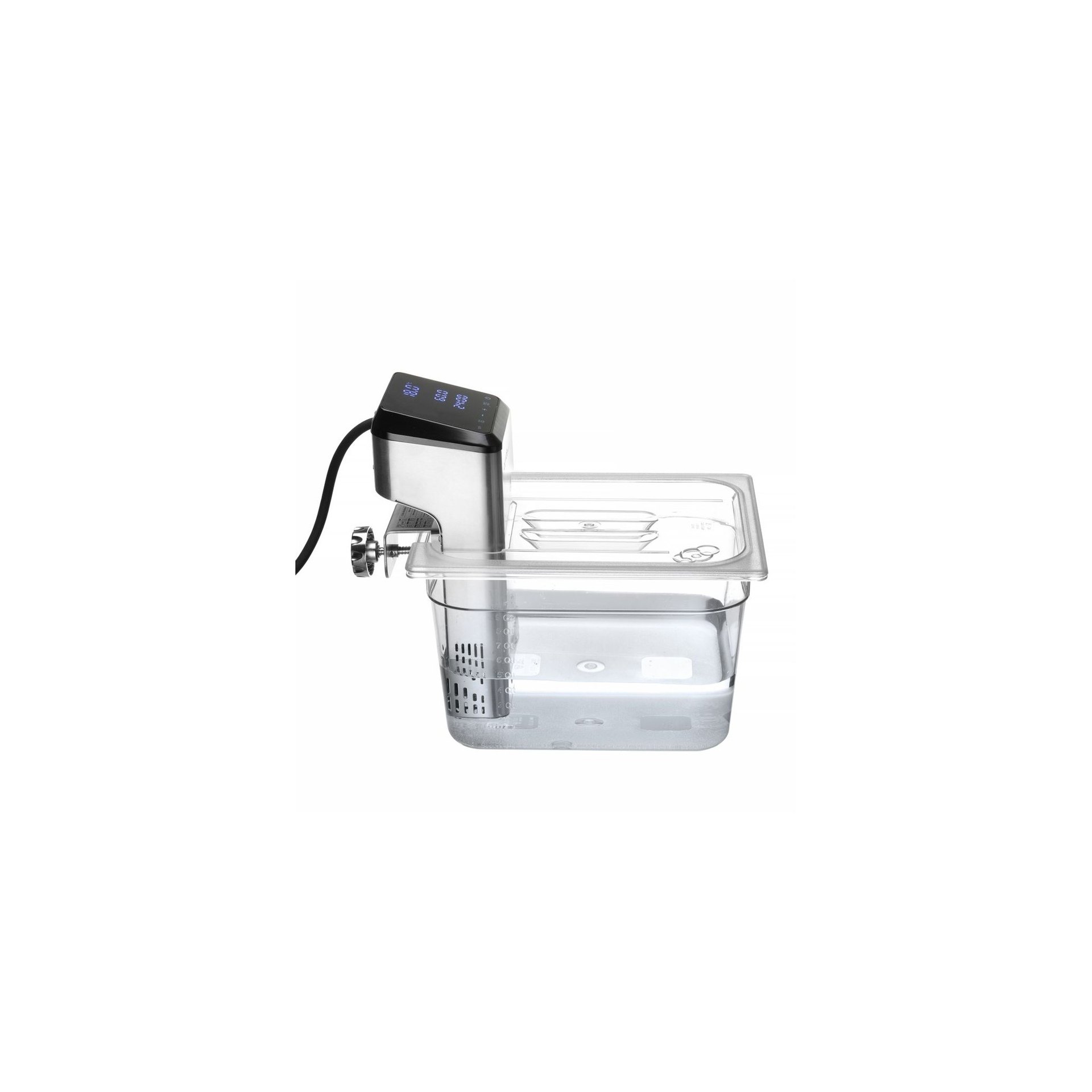 Gastronorm-Deckel mit Sous-Vide-Stab-Aussparung, GN 1/2, Transparent, 265x325mm Gastronorm-Deckel mit Sous-Vide-Stab-Aussparung, GN 1/2, Transparent, 265x325mm