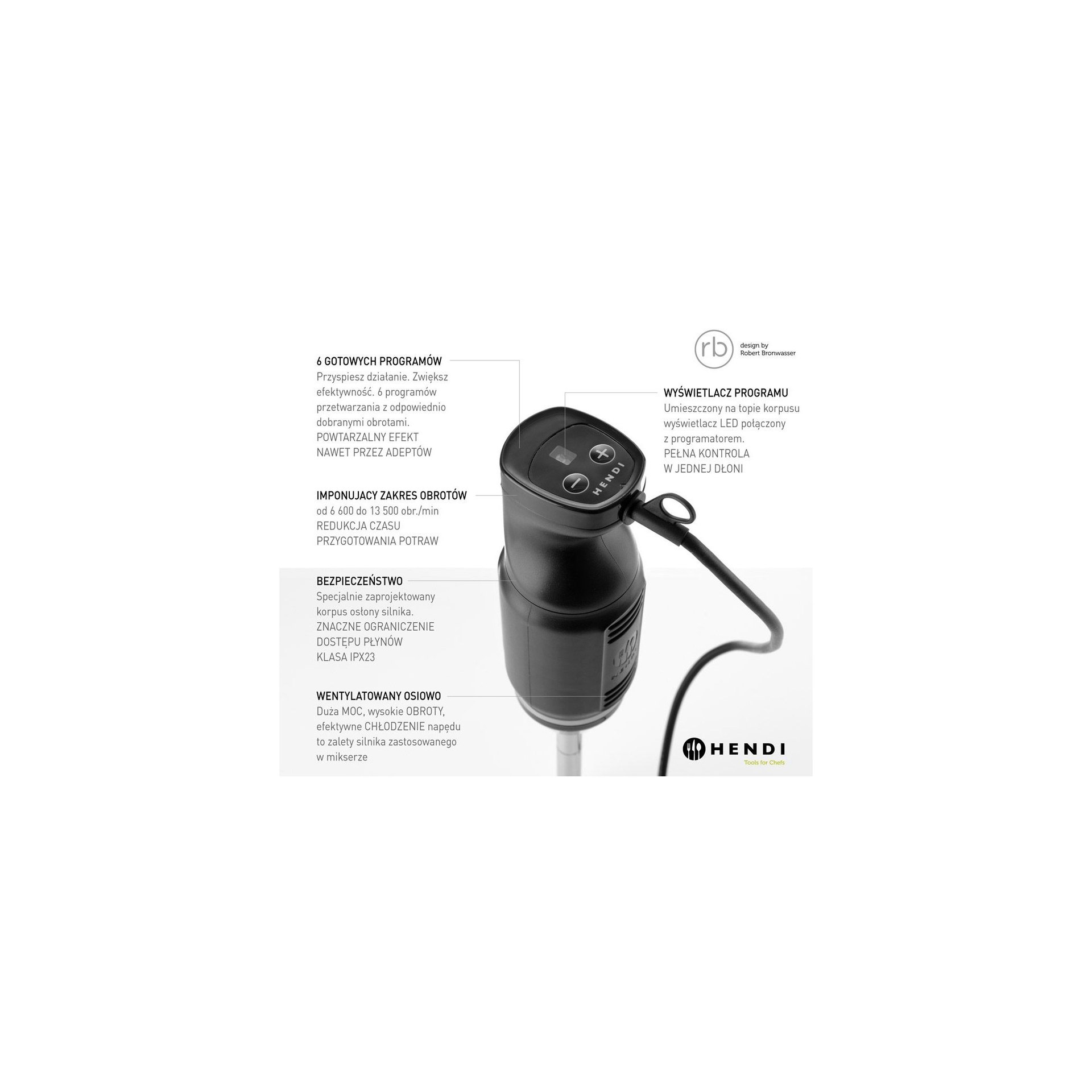 Stabmixer HENDI BLEND, designed by Robert Bronwasser, 220-240V/250W, ⌀71x(H)450mm