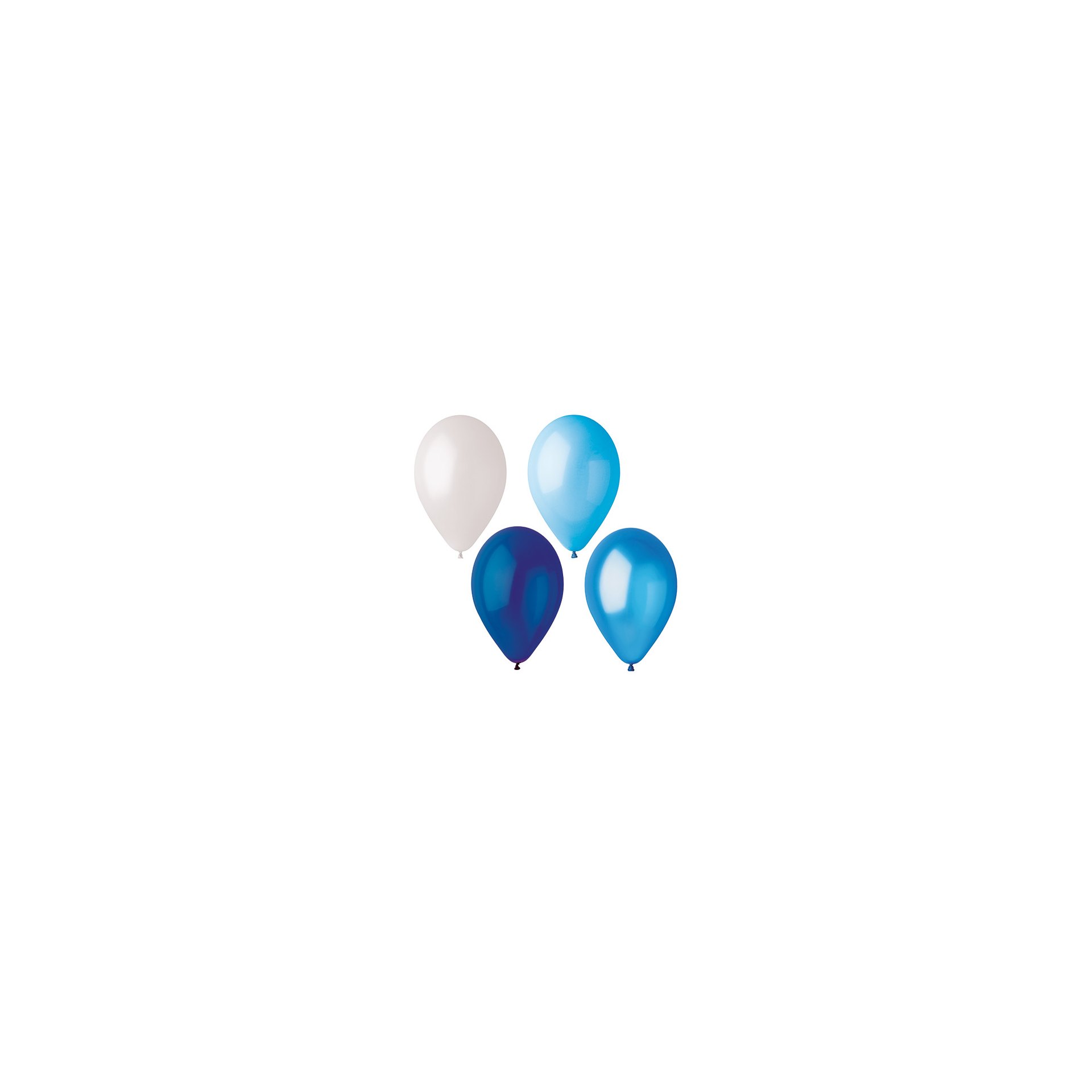 Luftballons Ø 25 cm farbig sortiert "Blue-Mix"