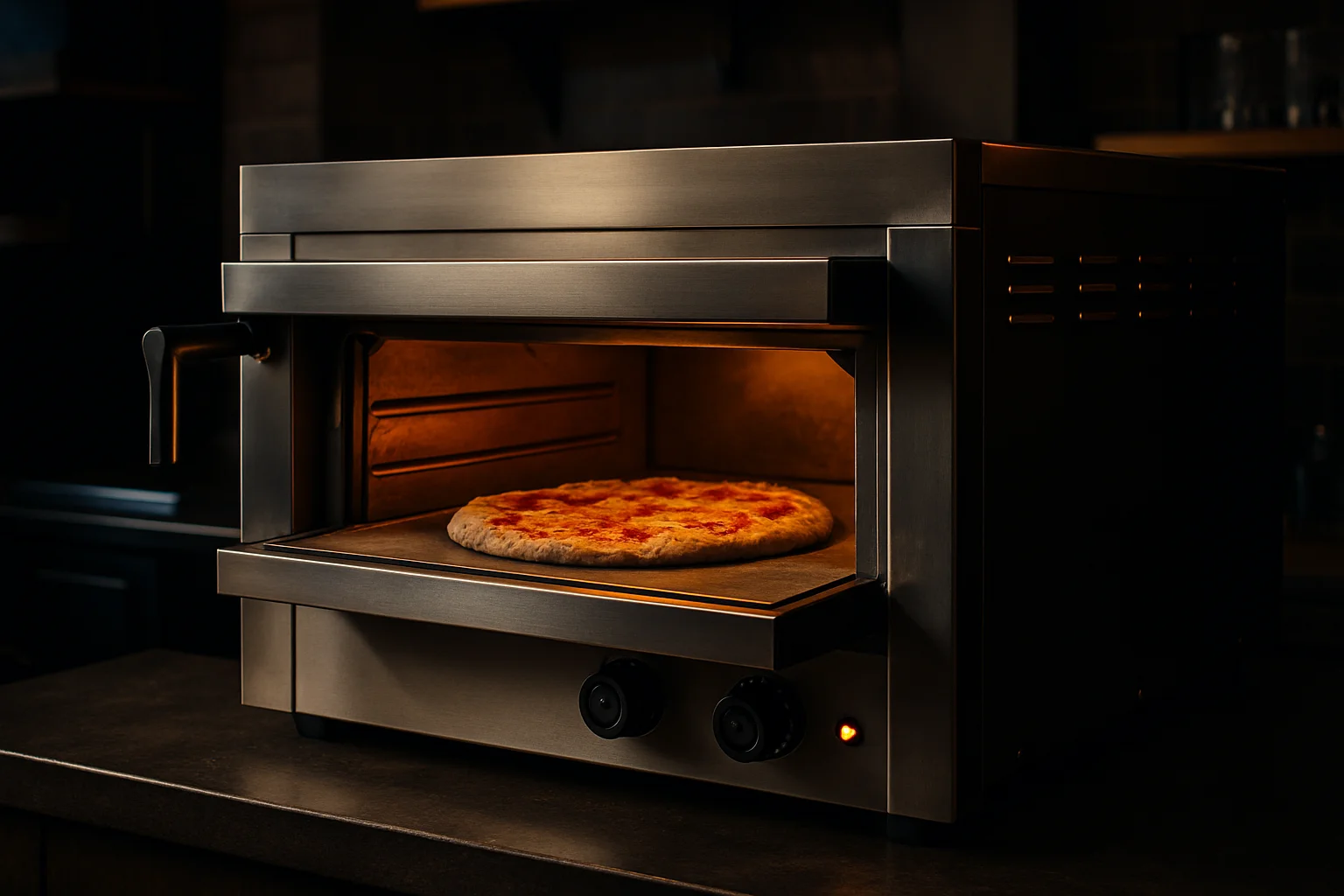professioneller Pizzaofen in einer Gastronomie