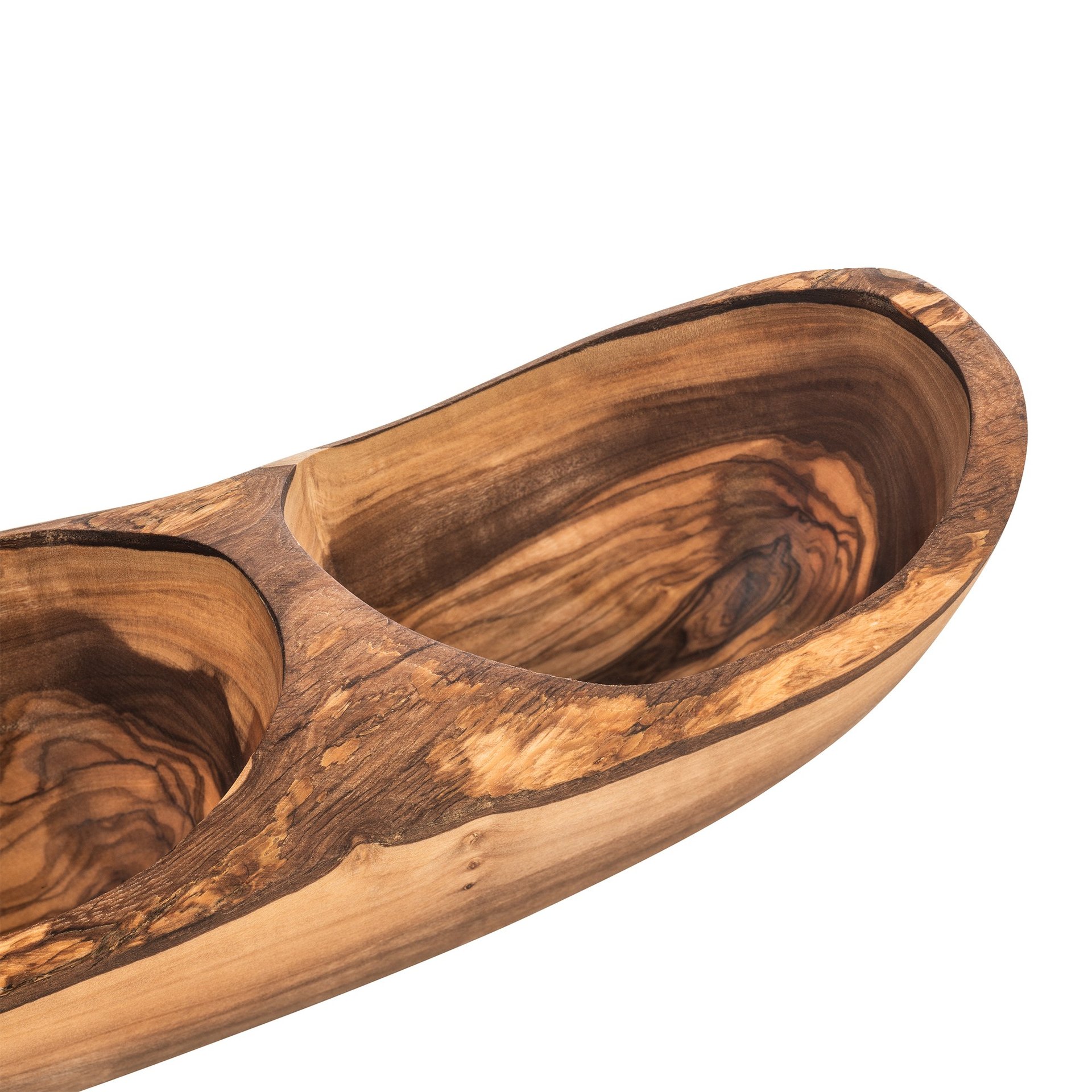 Schale Double PURE OLIVE, 25 x 11 x 3,5 cm, Olivenholz Schale Double PURE OLIVE, 25 x 11 x 3,5 cm, Olivenholz