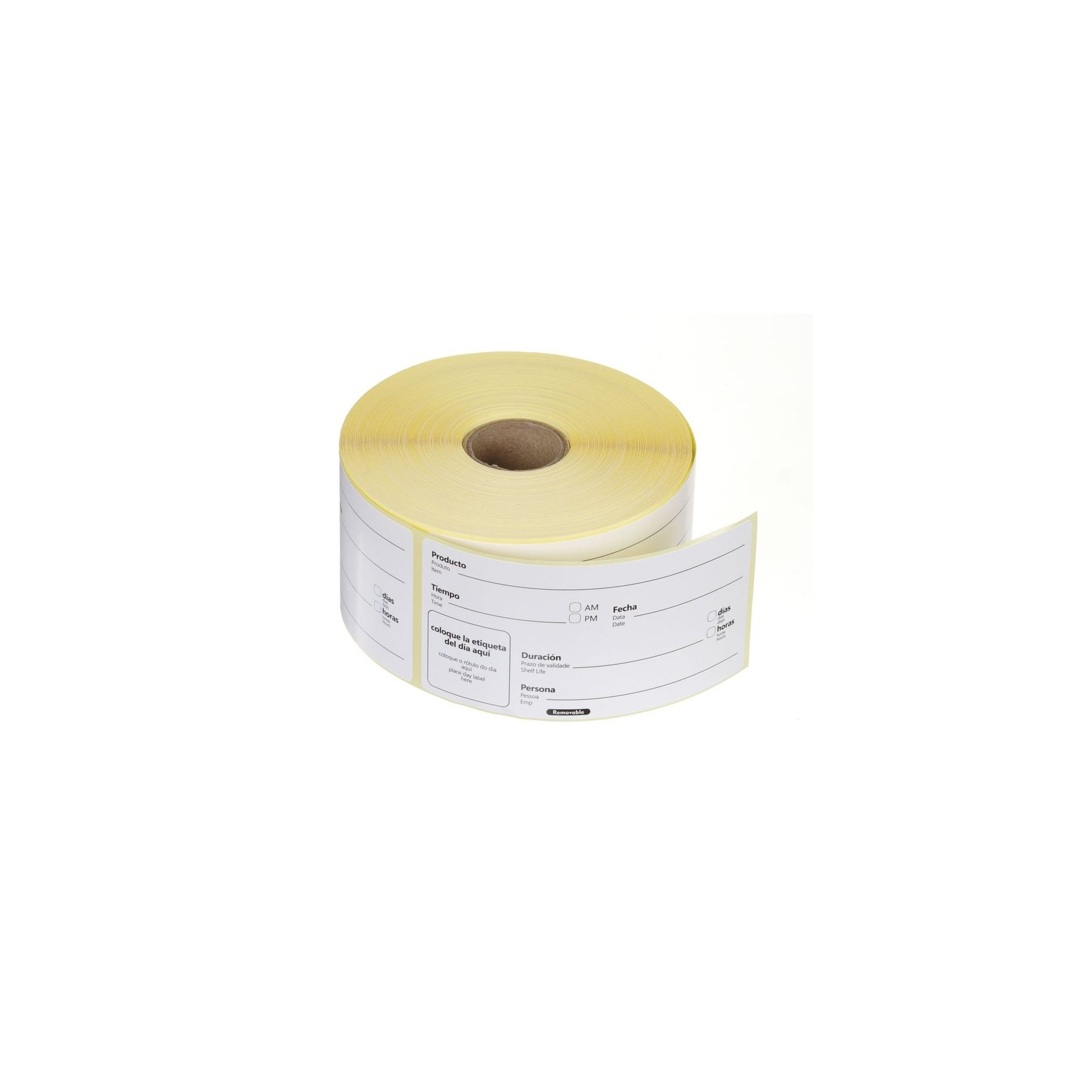 Lebensmittelrotations-Etiketten, mehrfach verwendbar, leicht entfernbar, Weiß, 500 Stk., 100x50mm