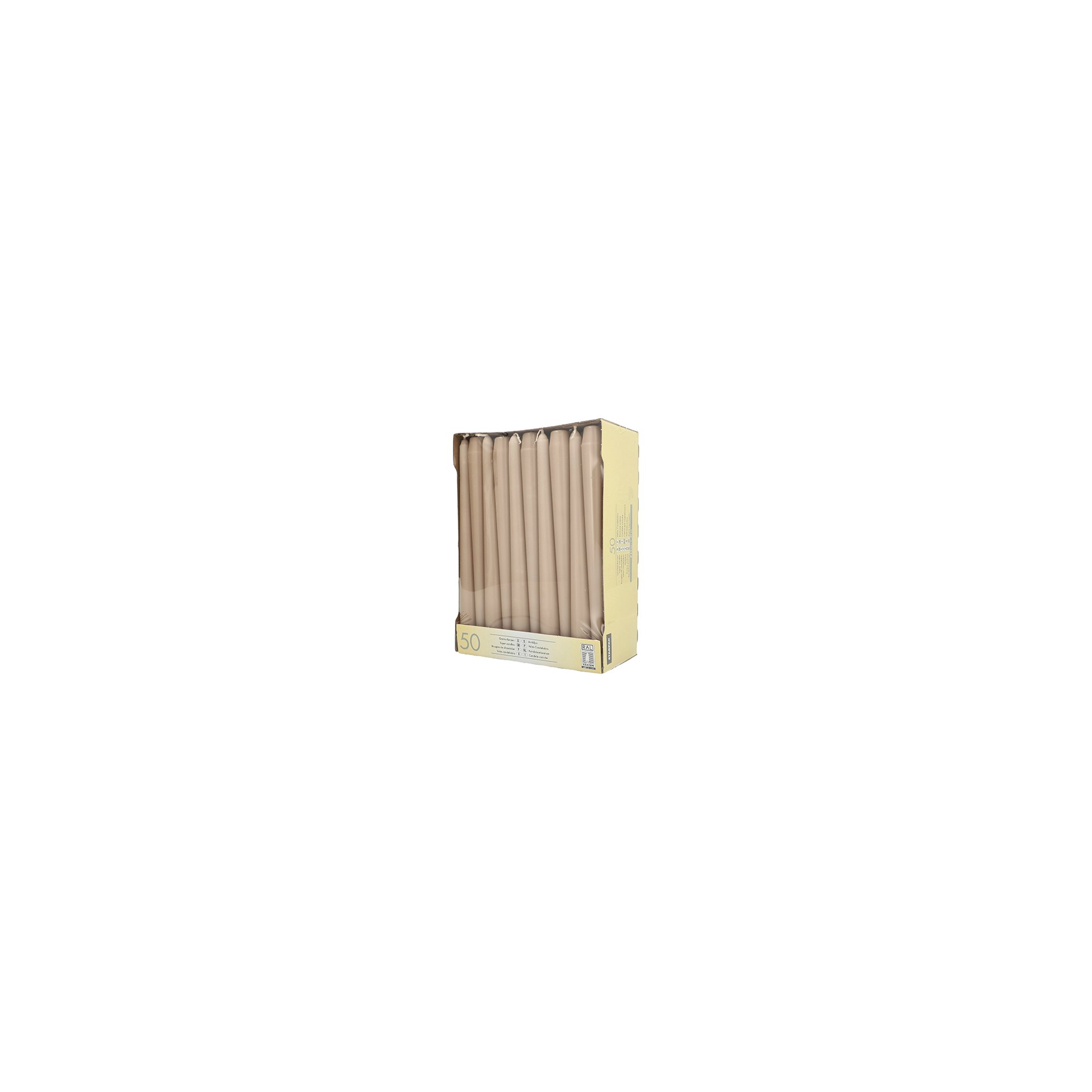 Leuchterkerzen Ø 2,2 cm · 25 cm puder Leuchterkerzen Ø 2,2 cm · 25 cm puder