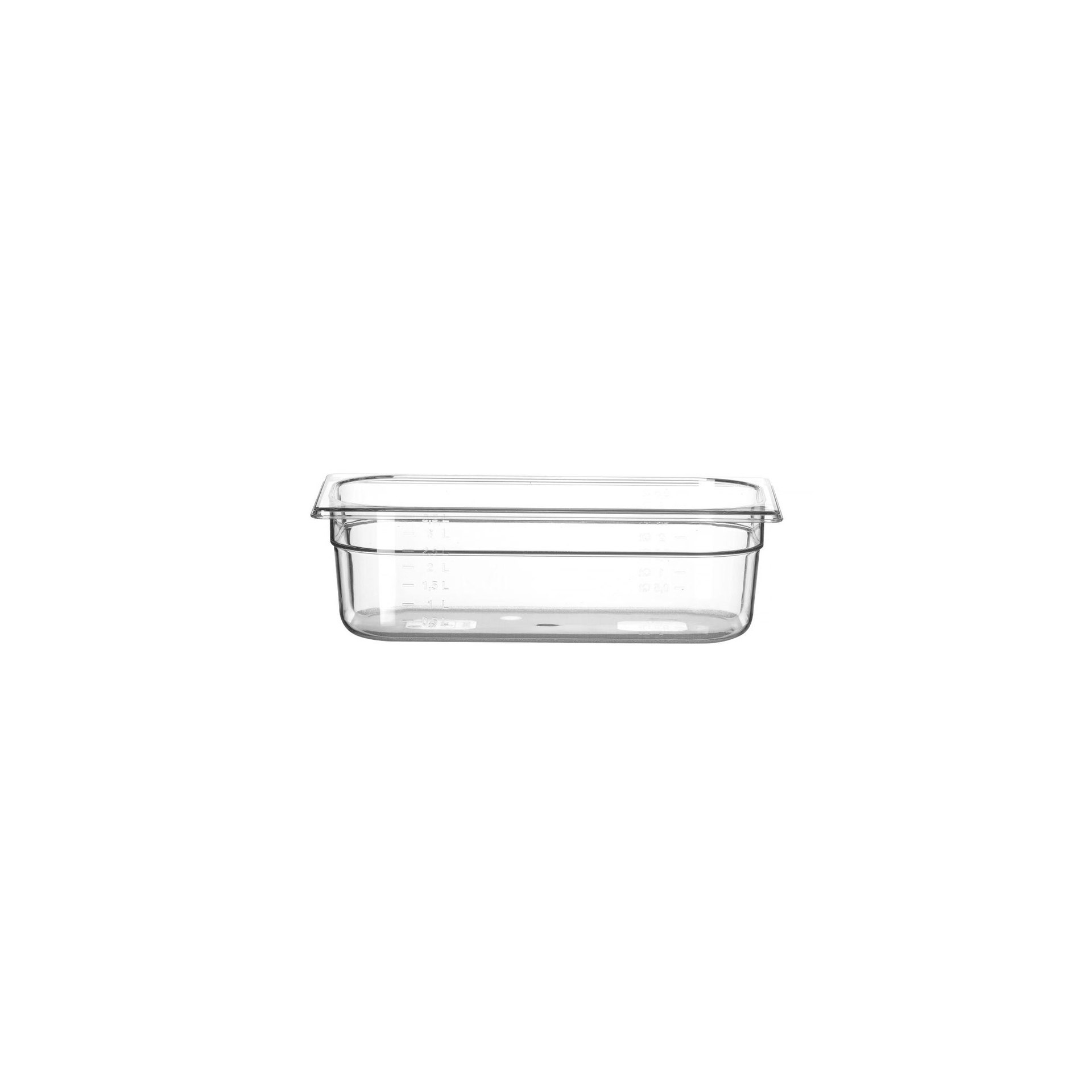 Gastronorm-Behälter 1/3, Profi Line, GN 1/3, 4L, Transparent, 325x176x(H)100mm Gastronorm-Behälter 1/3, Profi Line, GN 1/3, 4L, Transparent, 325x176x(H)100mm