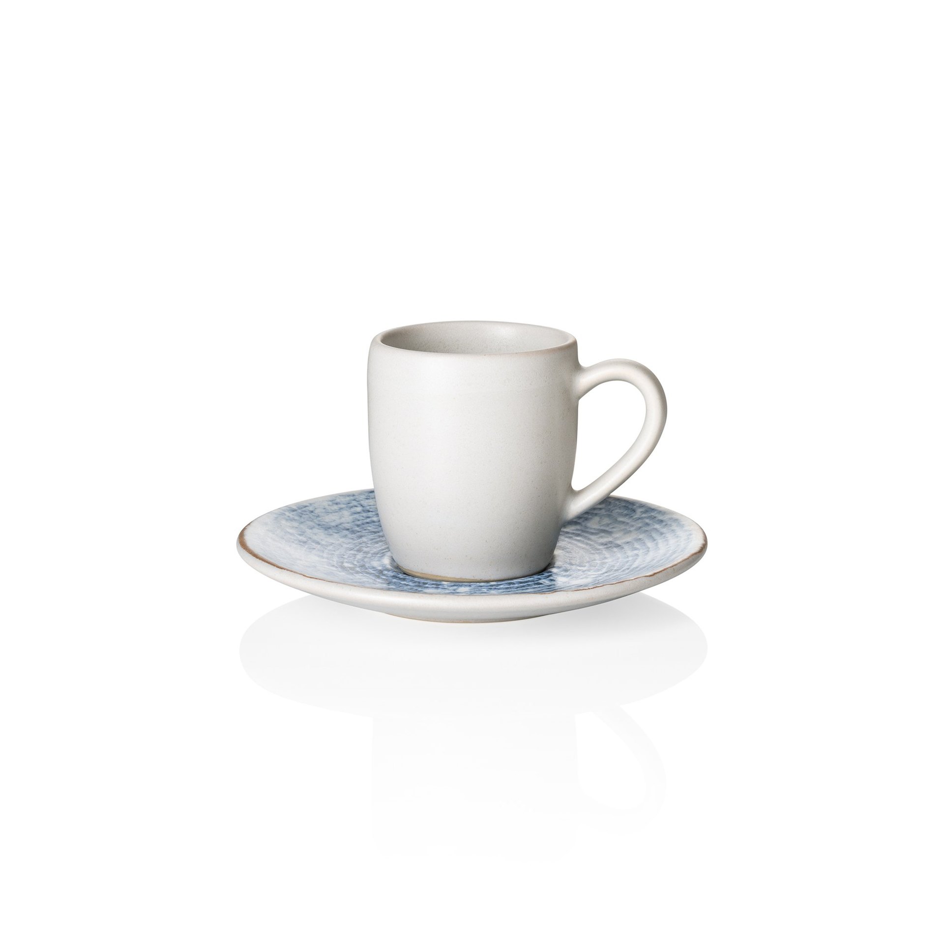 Espresso- und Untertasse Set ROCKZZERO, 80 ml, arctic