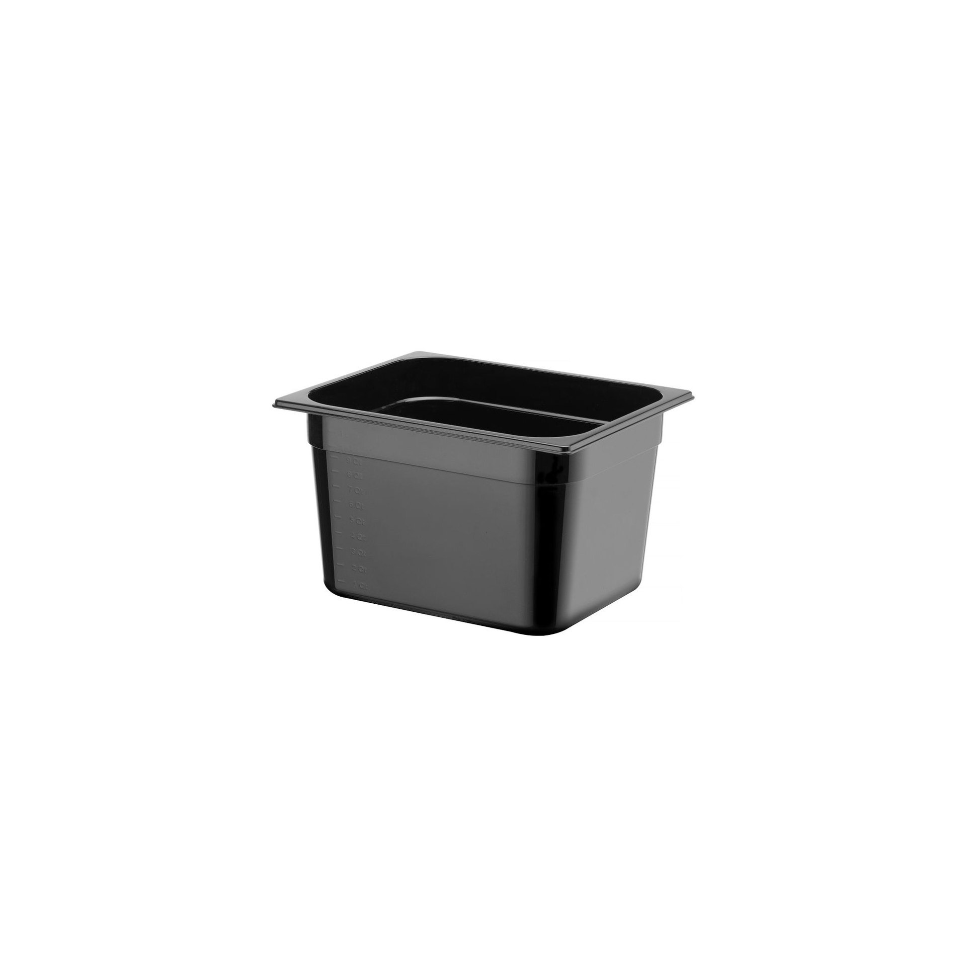 Gastronorm-Behälter 1/2, Profi Line, 12,5L, Schwarz, 325x265x(H)200mm Gastronorm-Behälter 1/2, Profi Line, 12,5L, Schwarz, 325x265x(H)200mm