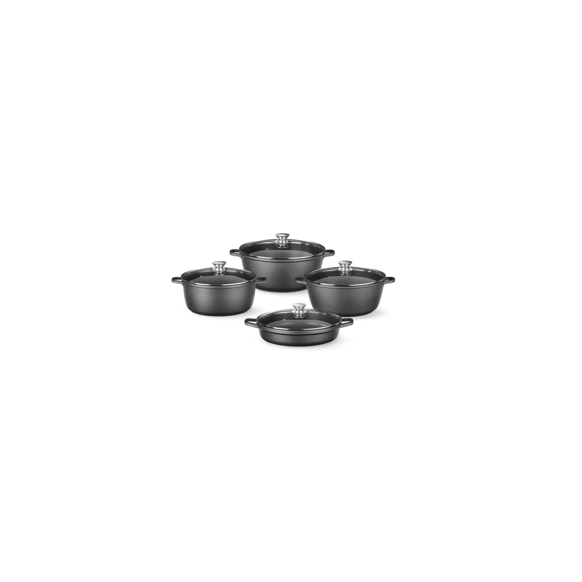 Kasserolle mit Antihaft-Beschichtung, 7L, Schwarz, 367x290x(H)122mm