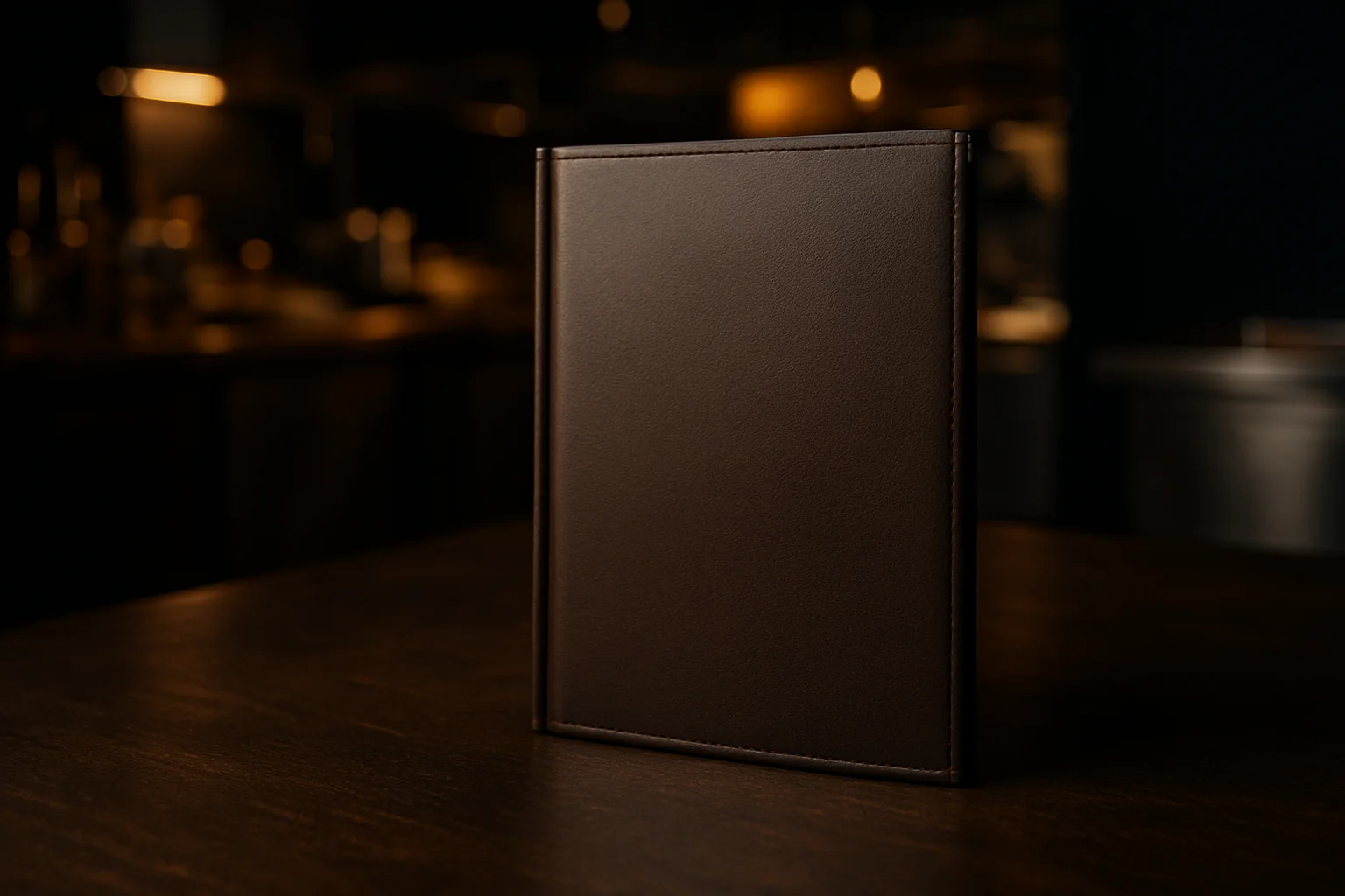 Speisekarte für Restaurant, geschlossen