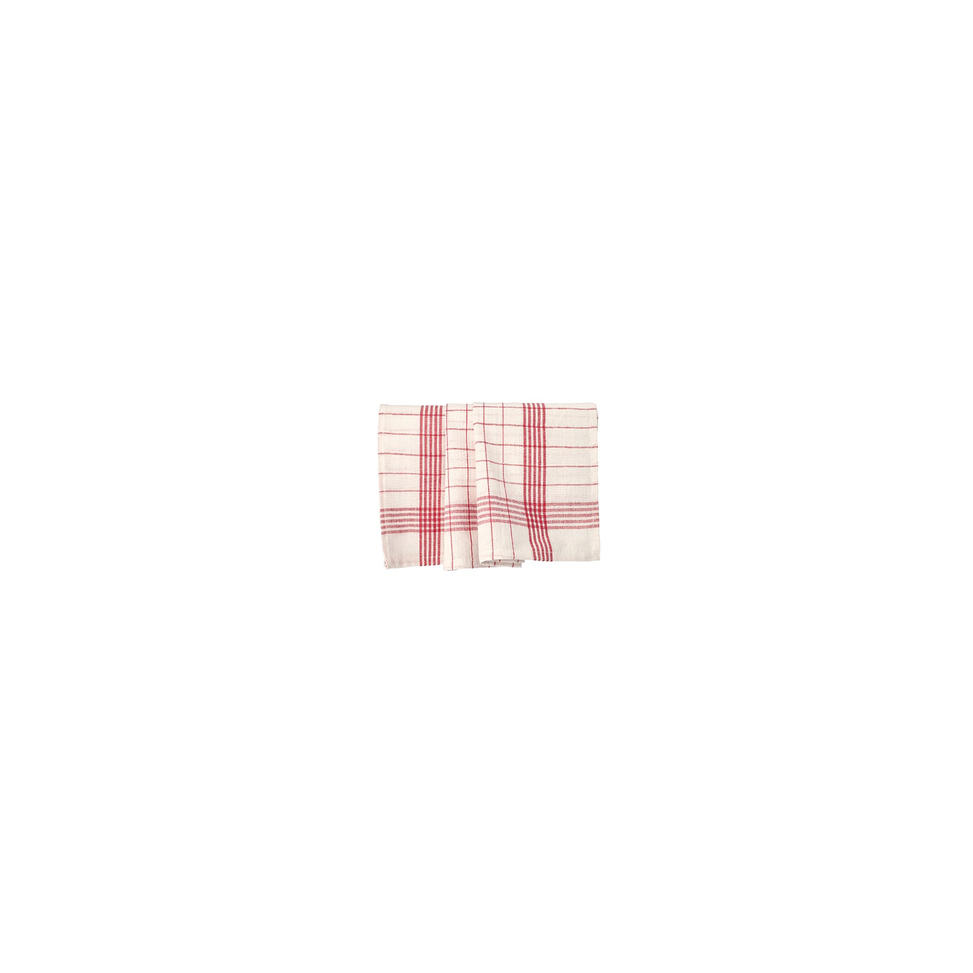 Geschirrtücher 70 cm x 50 cm weiss/rot "Baumwolle"