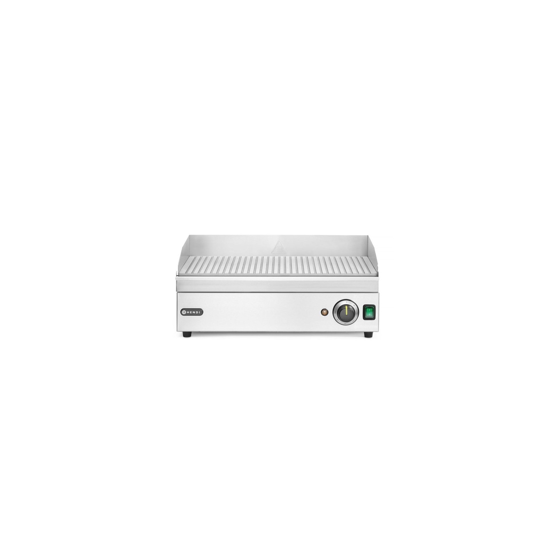 Grillplatte gerillt, Kitchen Line, 220-240V/2400W, 527x404x(H)233mm