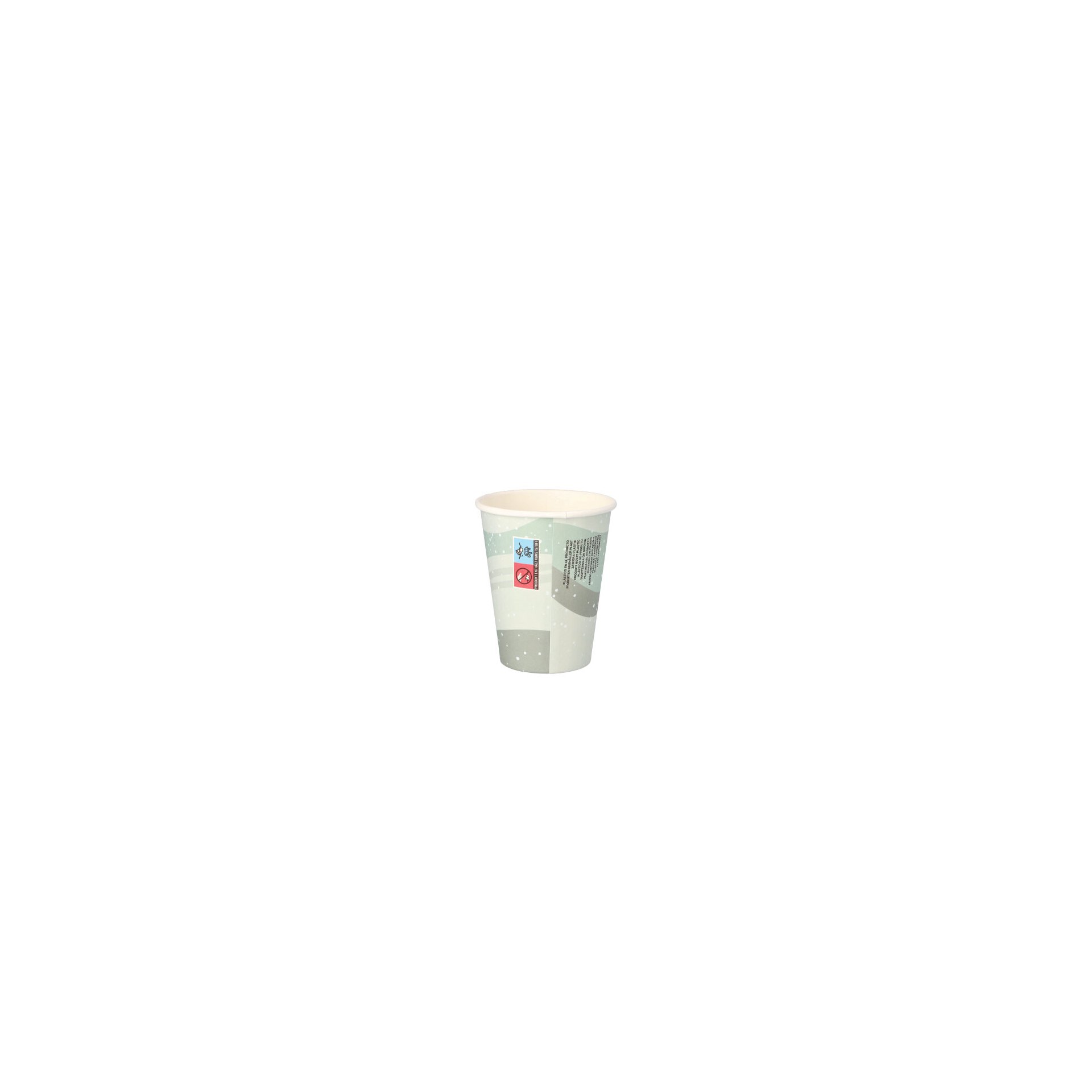 Trinkbecher, Pappe "To Go" 0,2 l Ø 8 cm · 9,2 cm "Snowtime" Trinkbecher, Pappe "To Go" 0,2 l Ø 8 cm · 9,2 cm "Snowtime"