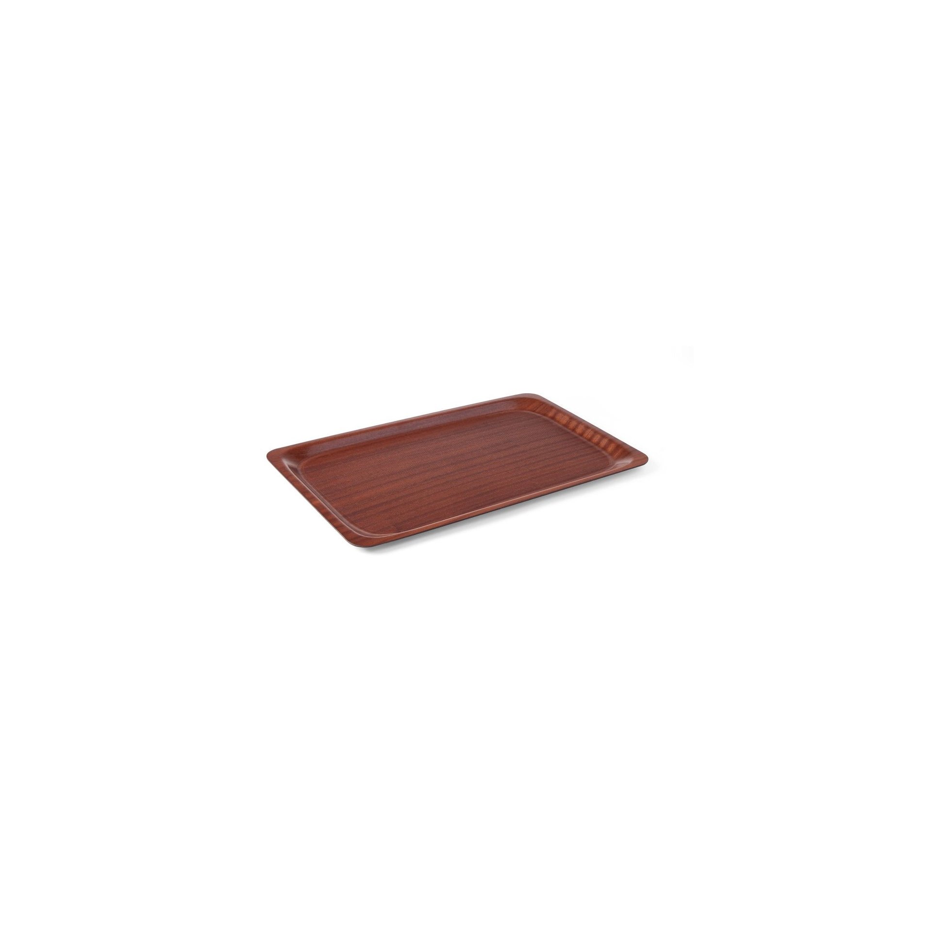 Serviertablett, rechteckig, rutschfest, laminiert, AmerBox, GN 1/1, Mahagoni, 325x530mm