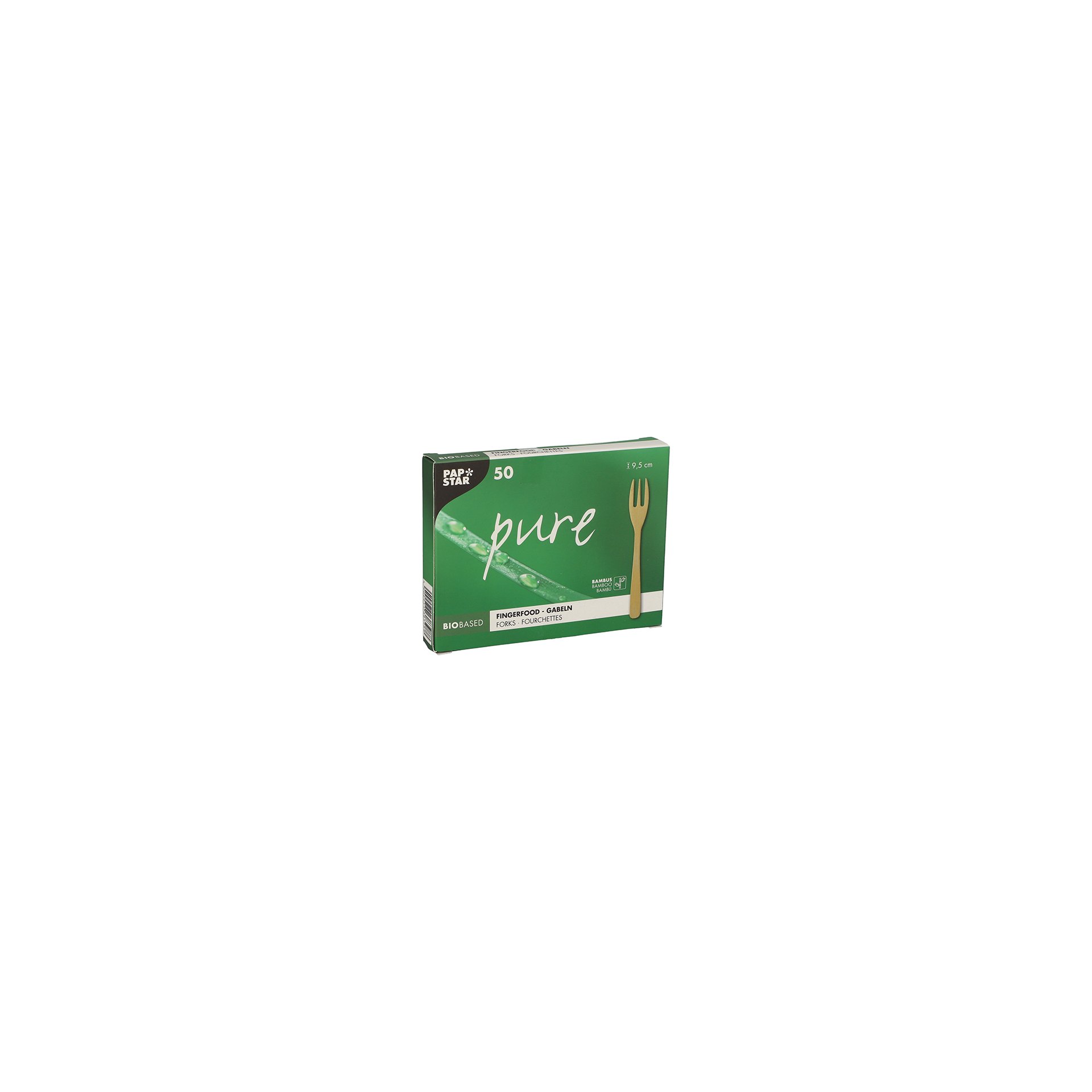 Fingerfood - Gabeln, Bambus "pure" 9,5 cm Fingerfood - Gabeln, Bambus "pure" 9,5 cm