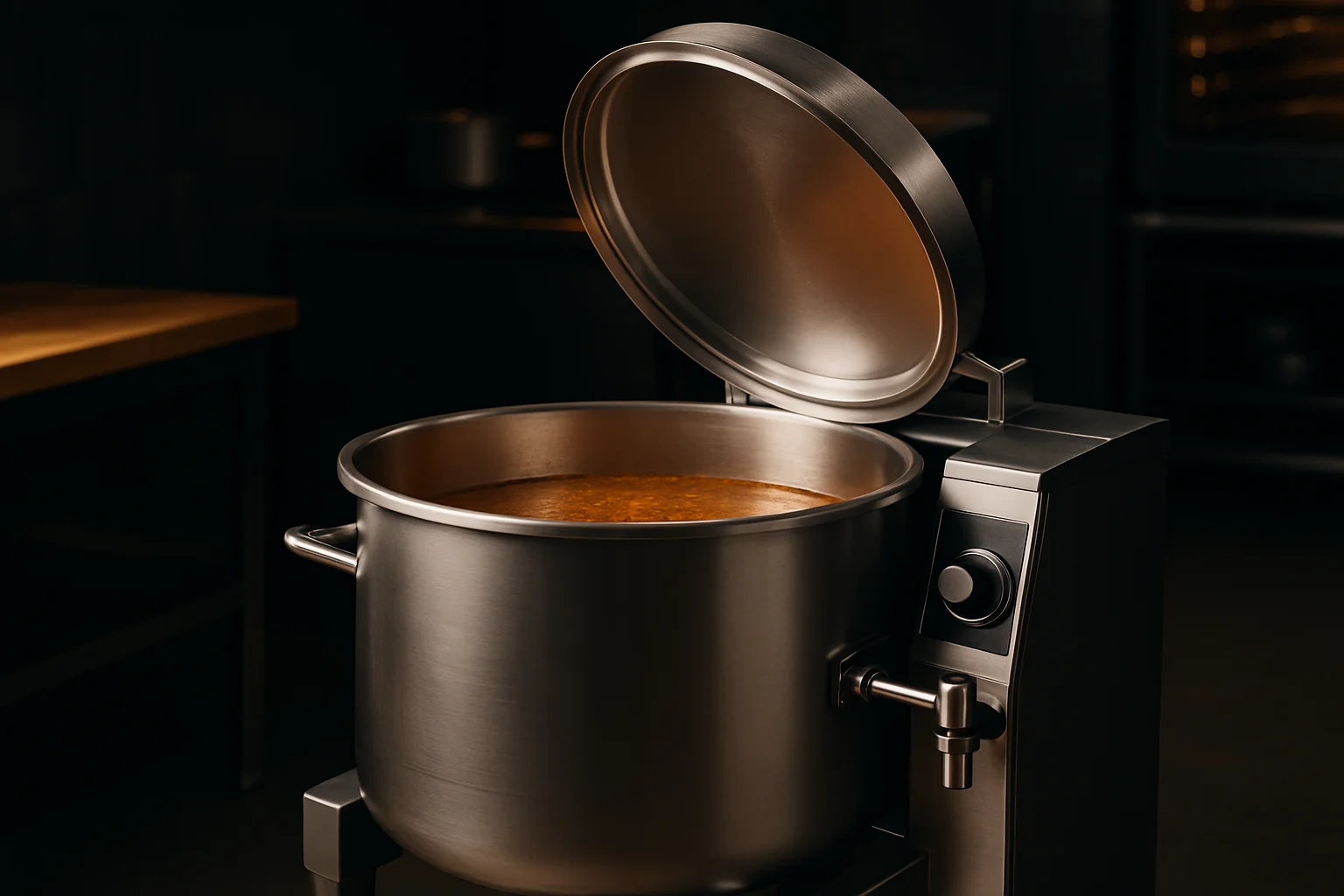 Kochkessel für Gastronomie mit großem Fassungsvermögen