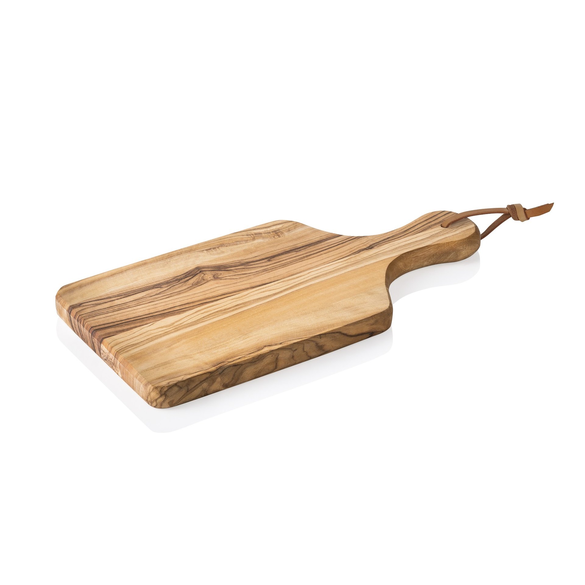 Servierbrett PURE OLIVE, mit Griff, 24 x 11 cm, Olivenholz Servierbrett PURE OLIVE, mit Griff, 24 x 11 cm, Olivenholz