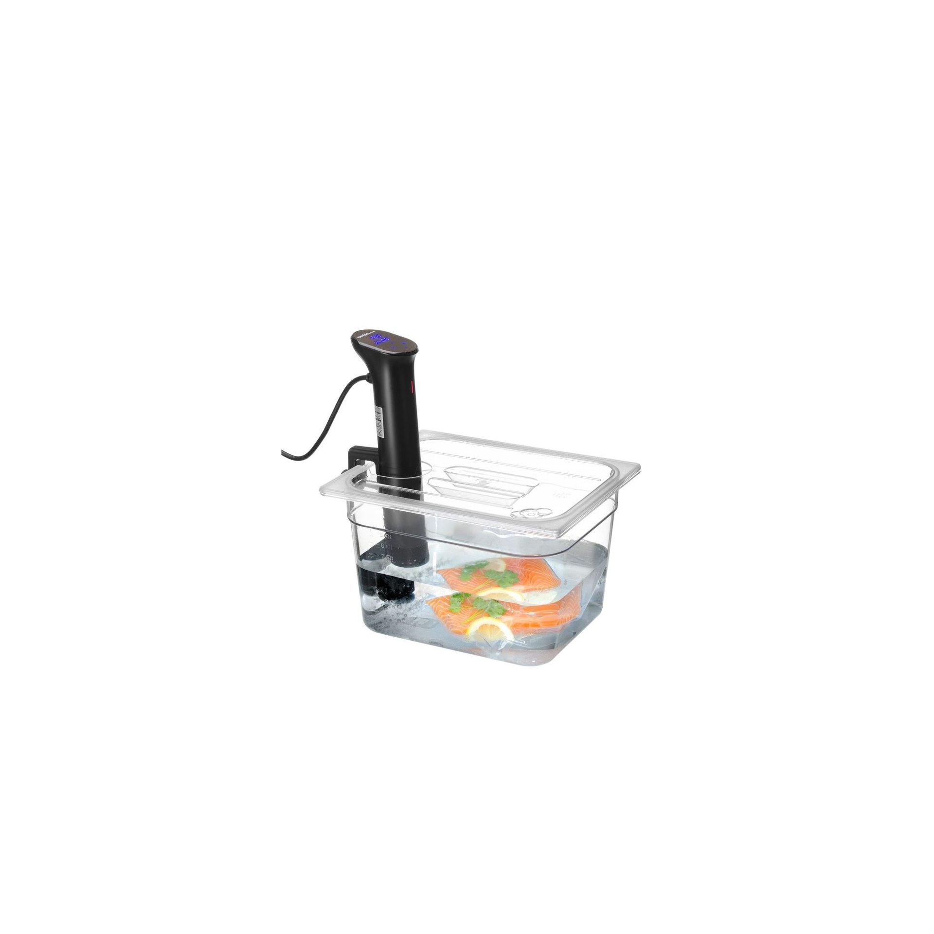 Gastronorm-Deckel mit Sous-Vide-Stab-Aussparung, GN 1/2, Transparent, 265x325mm