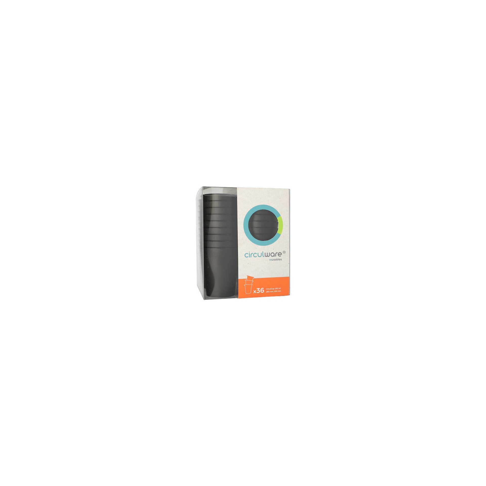 "Circulware" Mehrweg-Automatenbecher rund 0,28 l Ø 8 cm · 9,4 cm