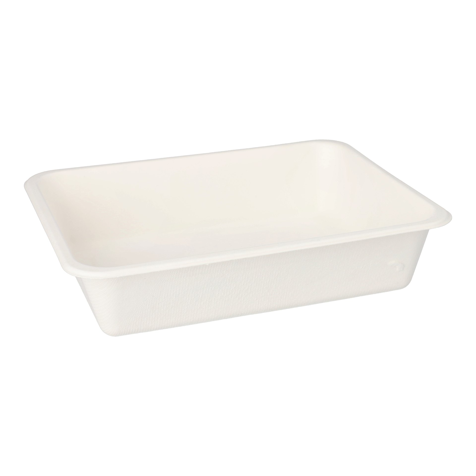 Siegelschalen Zuckerrohr ungeteilt 1300 ml 4,9 cm x 22,7 cm x 17,8 cm