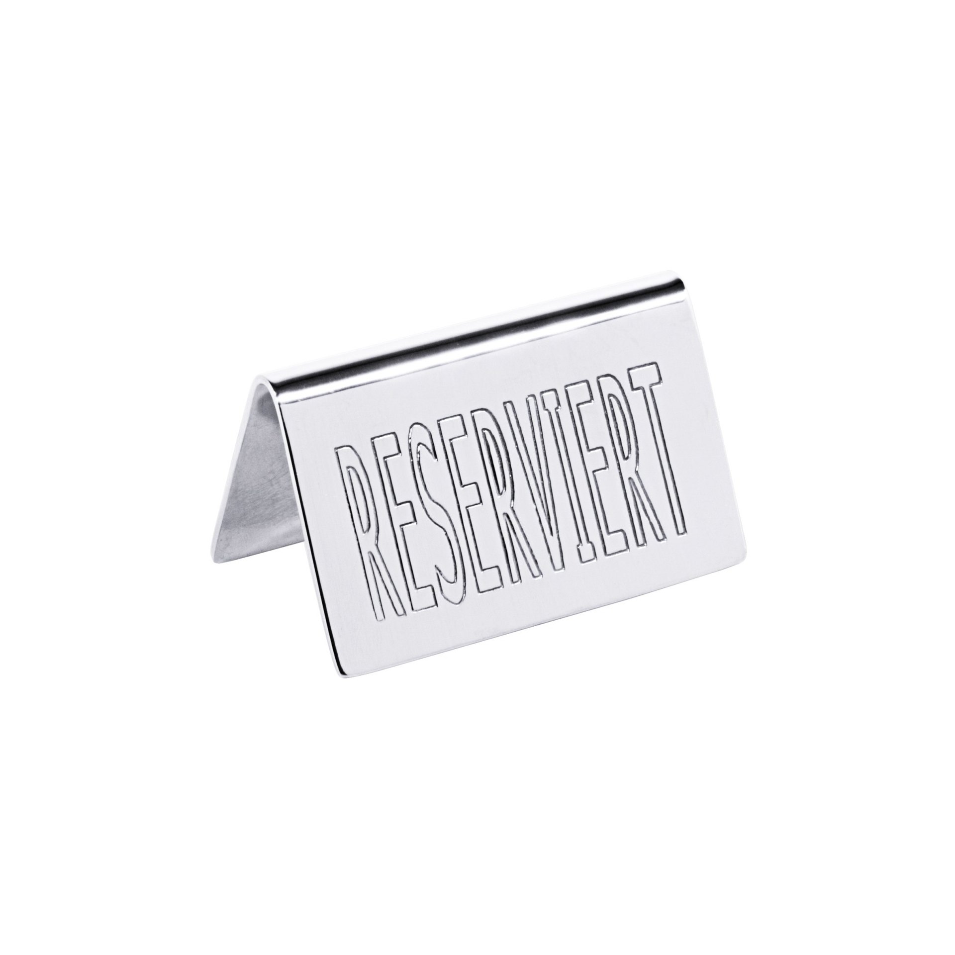 Reserviert-Aufsteller mit deutschem Text: RESERVIERT Reserviert-Aufsteller mit deutschem Text: RESERVIERT