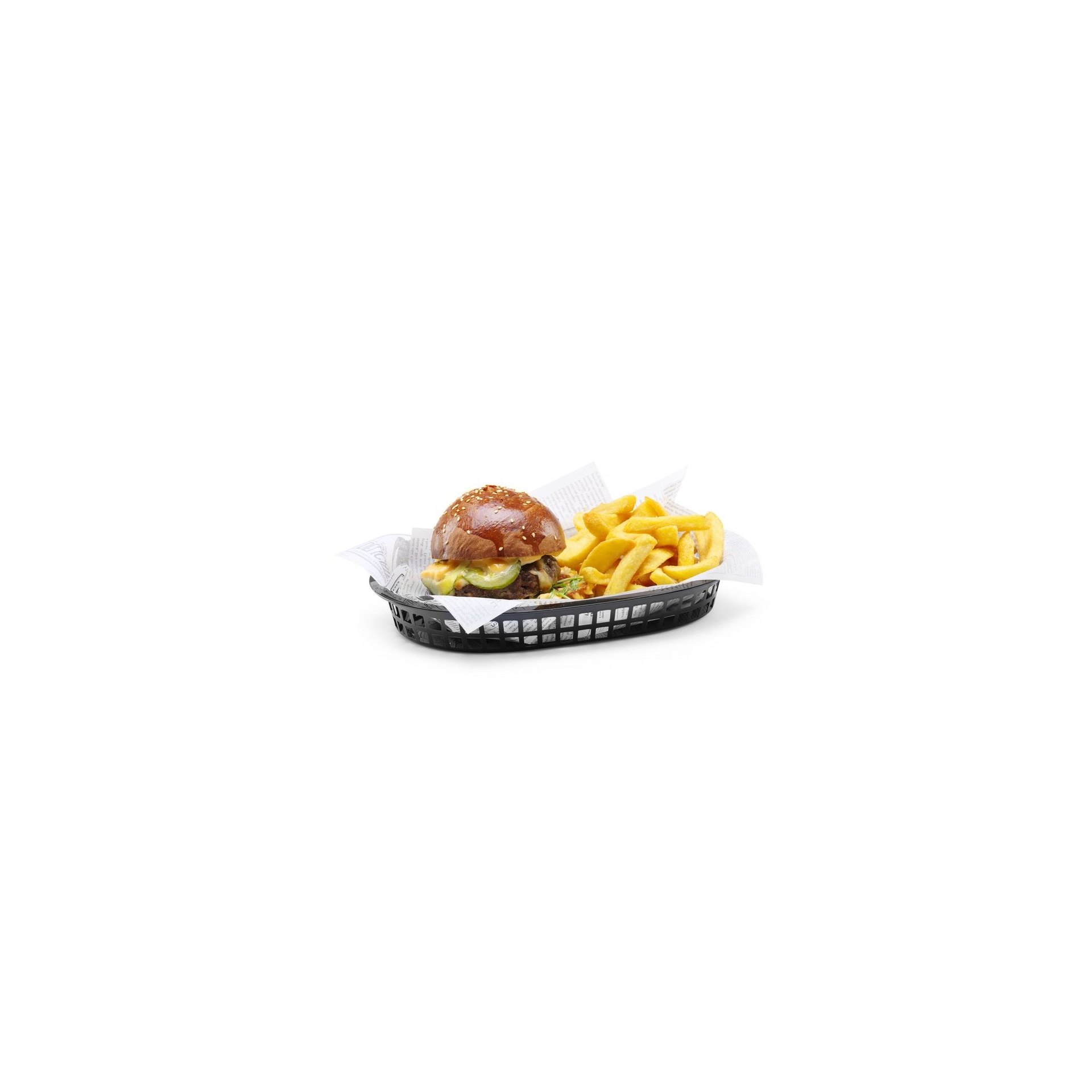 Servierkörbe im Fastfood-Stil, Schwarz 272x175x(H)38mm
