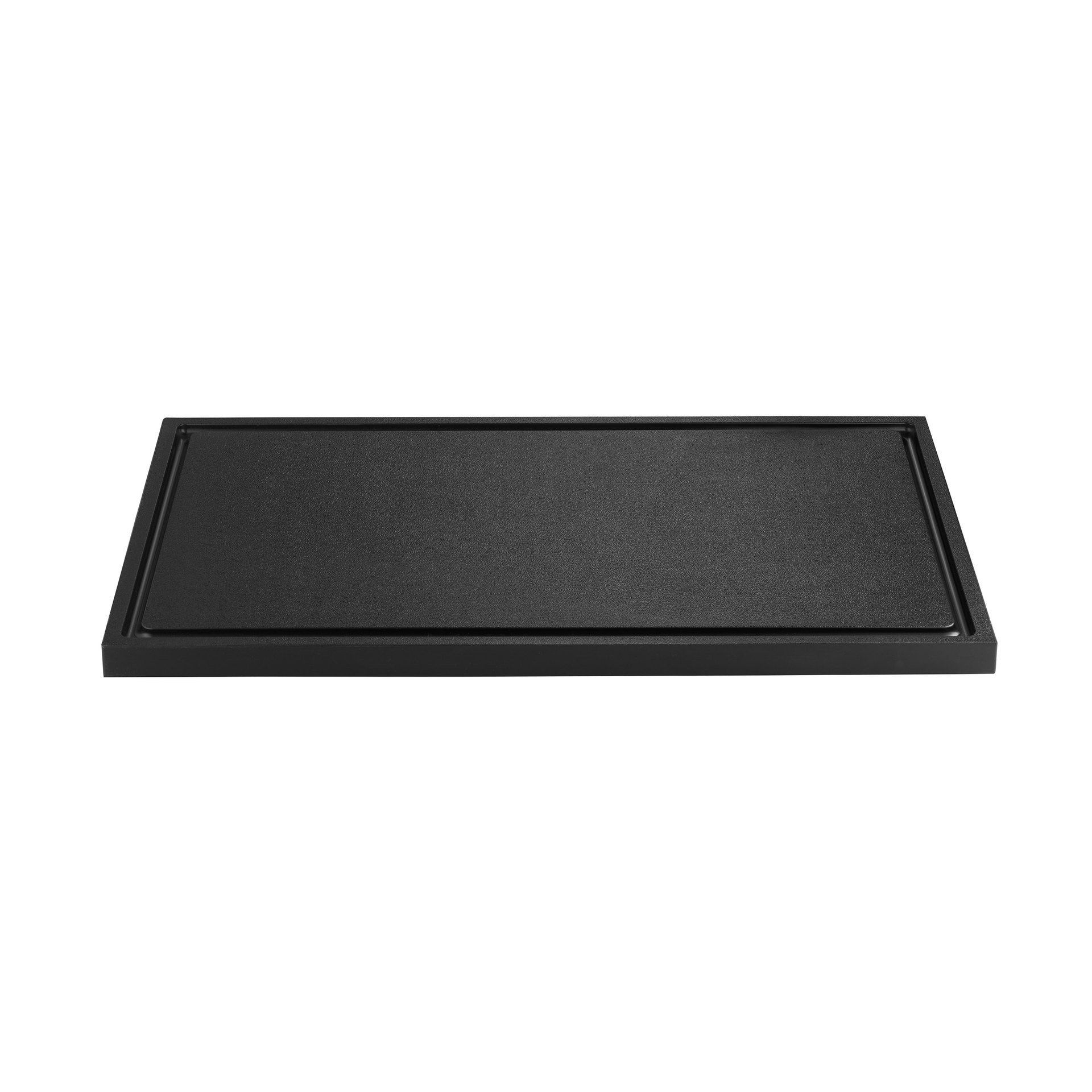 Schneidbrett NOCTURN, mit Saftrille, 50 x 30 x 2 cm, schwarz, Polypropylen