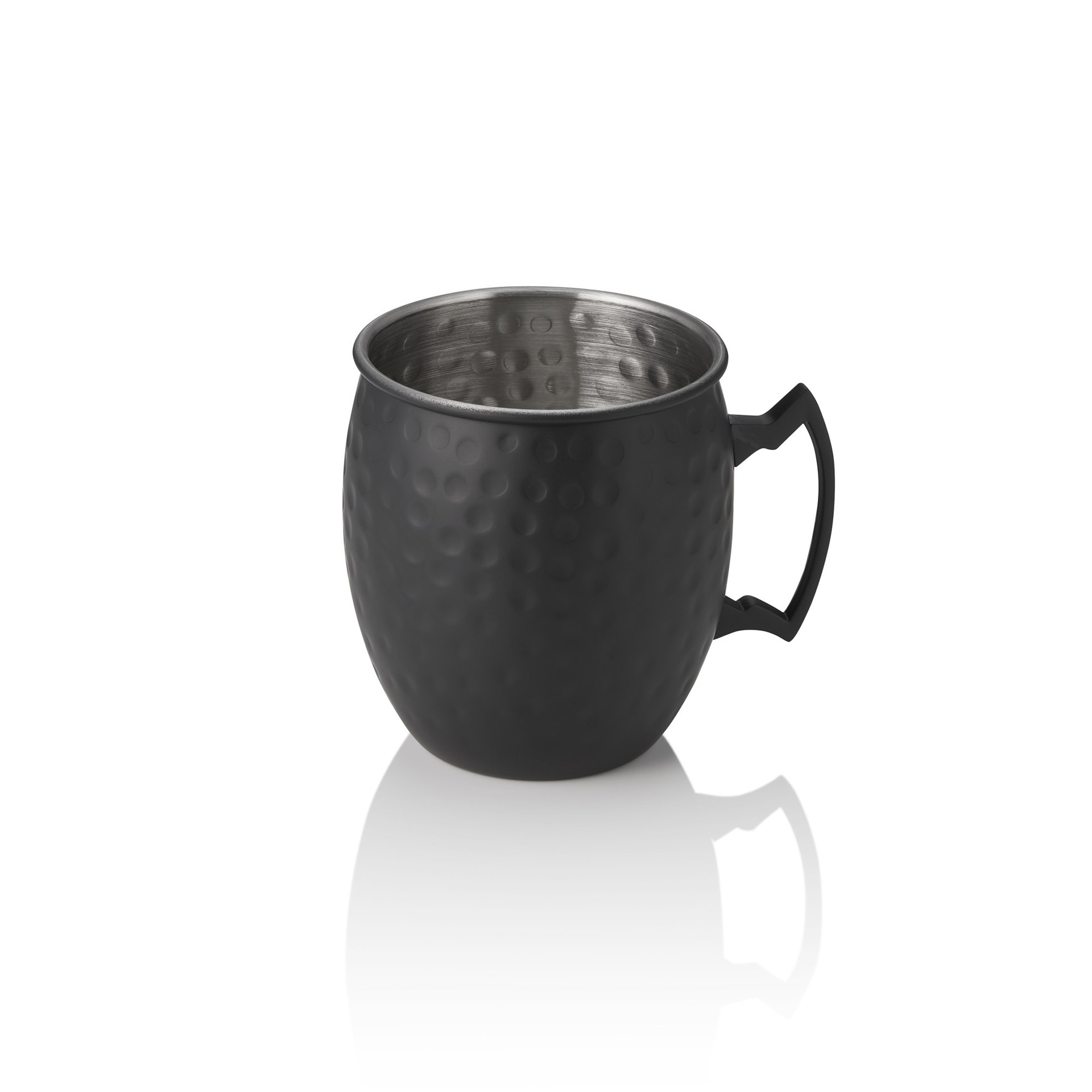 Moscow Mule NOCTURN, 0,5 ltr., Ø 9 cm, Höhe 10 cm, schwarz matt, gehämmert
