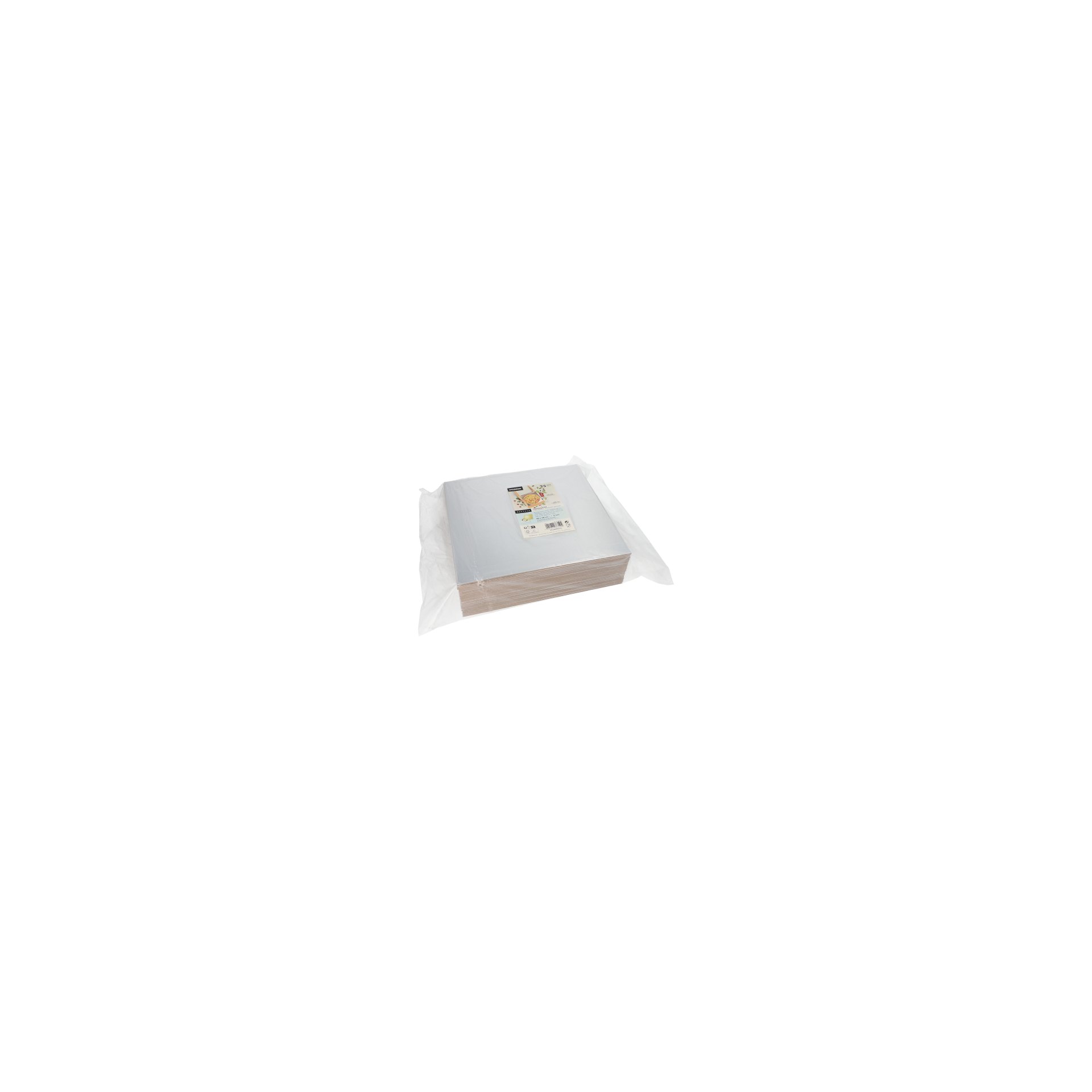Tortenplatten eckig 0,3 cm x 28 cm x 28 cm gold/silber