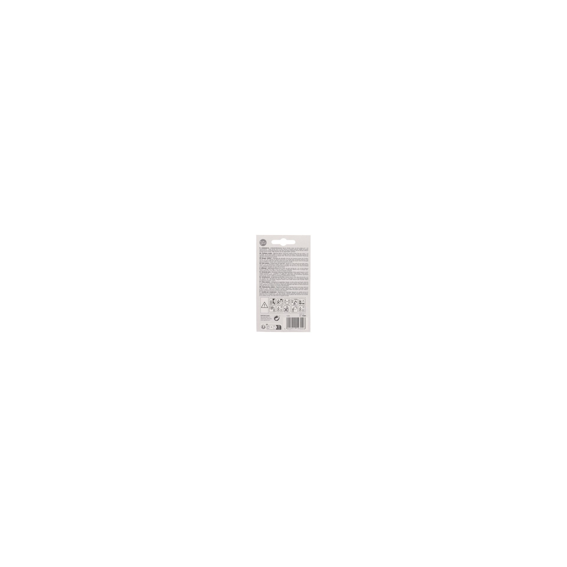 Zahlenkerze 7,3 cm weiss "0" mit rotem Rand Zahlenkerze 7,3 cm weiss "0" mit rotem Rand