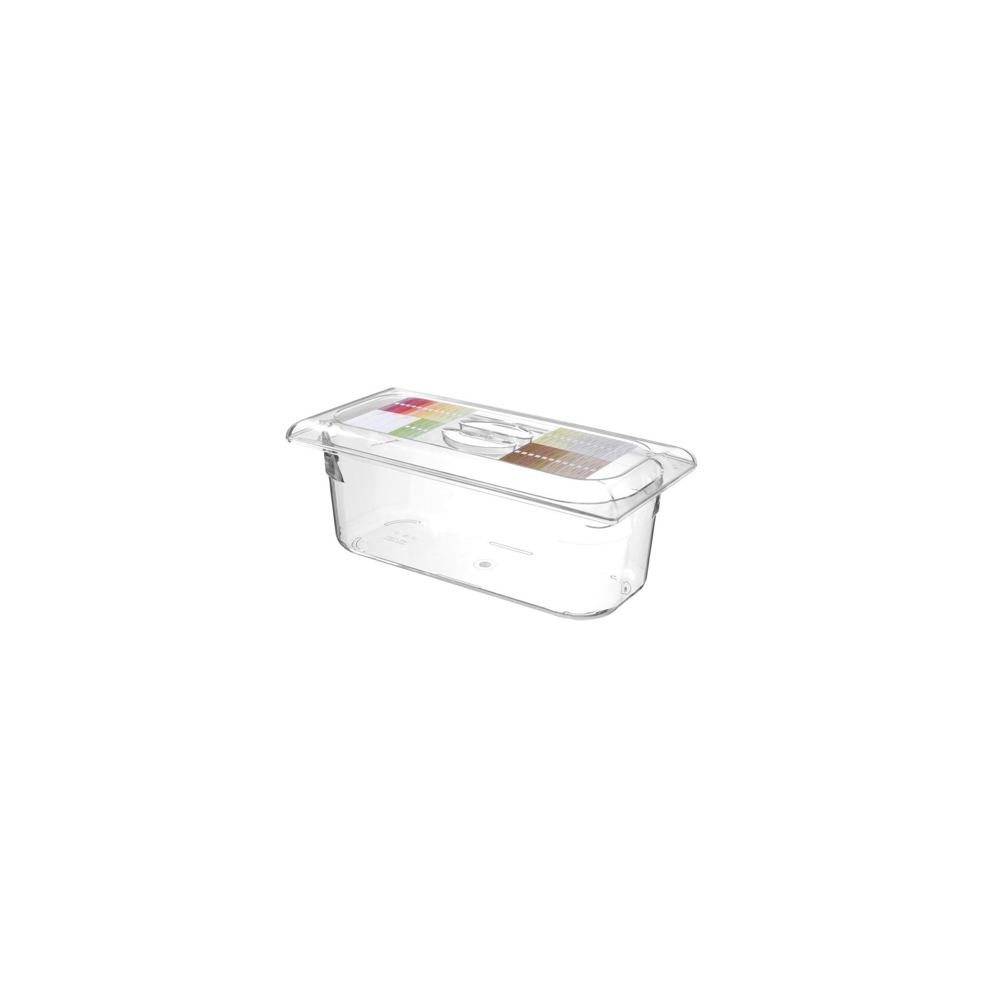 Eiscreme-Behälter Polycarbonat, 5L, Transparent, 360x165x120mm