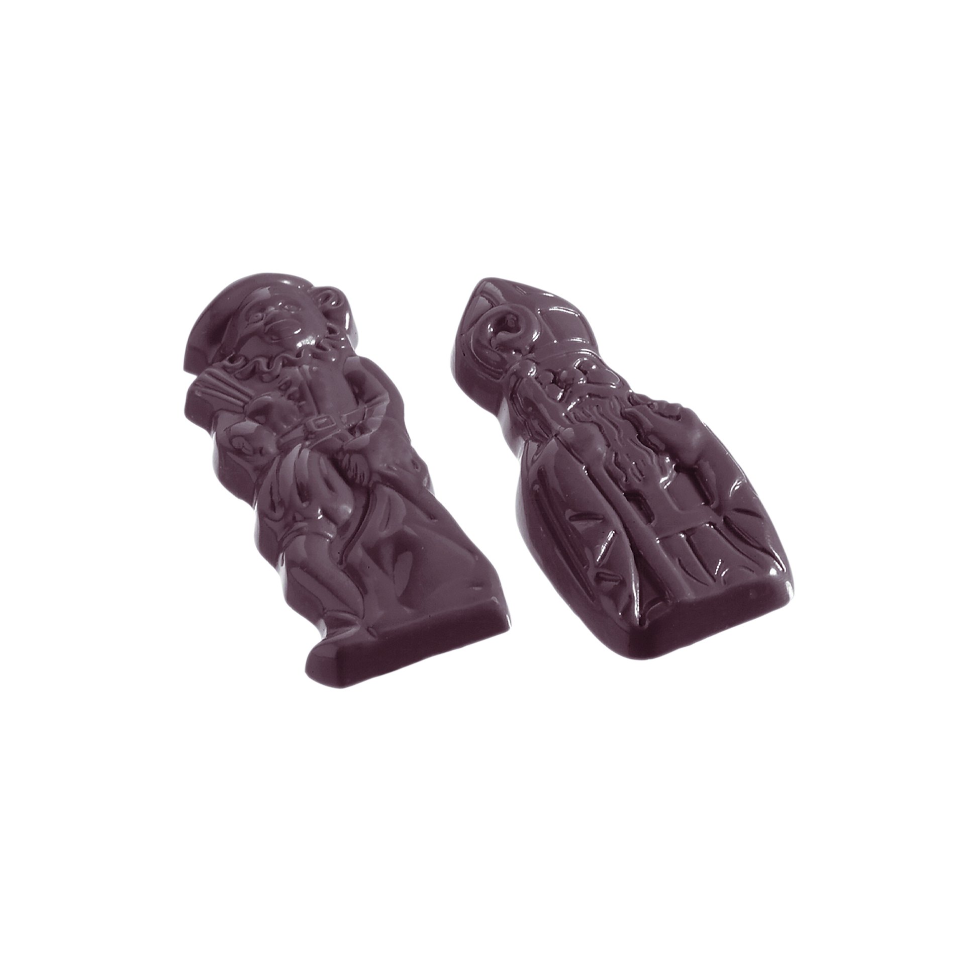 Schokoladen Form - St. Nikolaus & Pete 2 Figuren Schokoladen Form - St. Nikolaus & Pete 2 Figuren