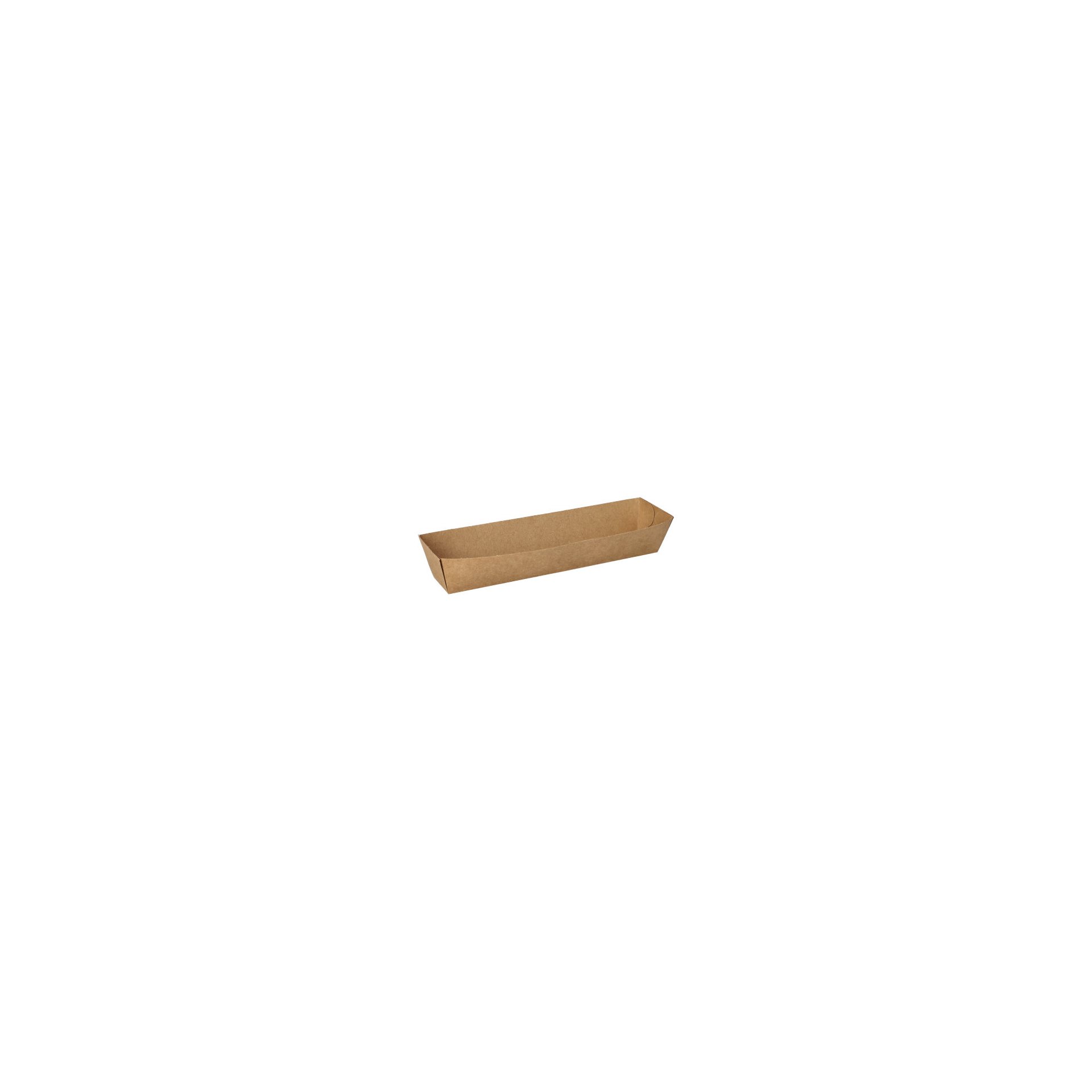 Snacktrays, Pappe "pure" 3,5 cm x 3,3 cm x 18,5 cm braun Snacktrays, Pappe "pure" 3,5 cm x 3,3 cm x 18,5 cm braun