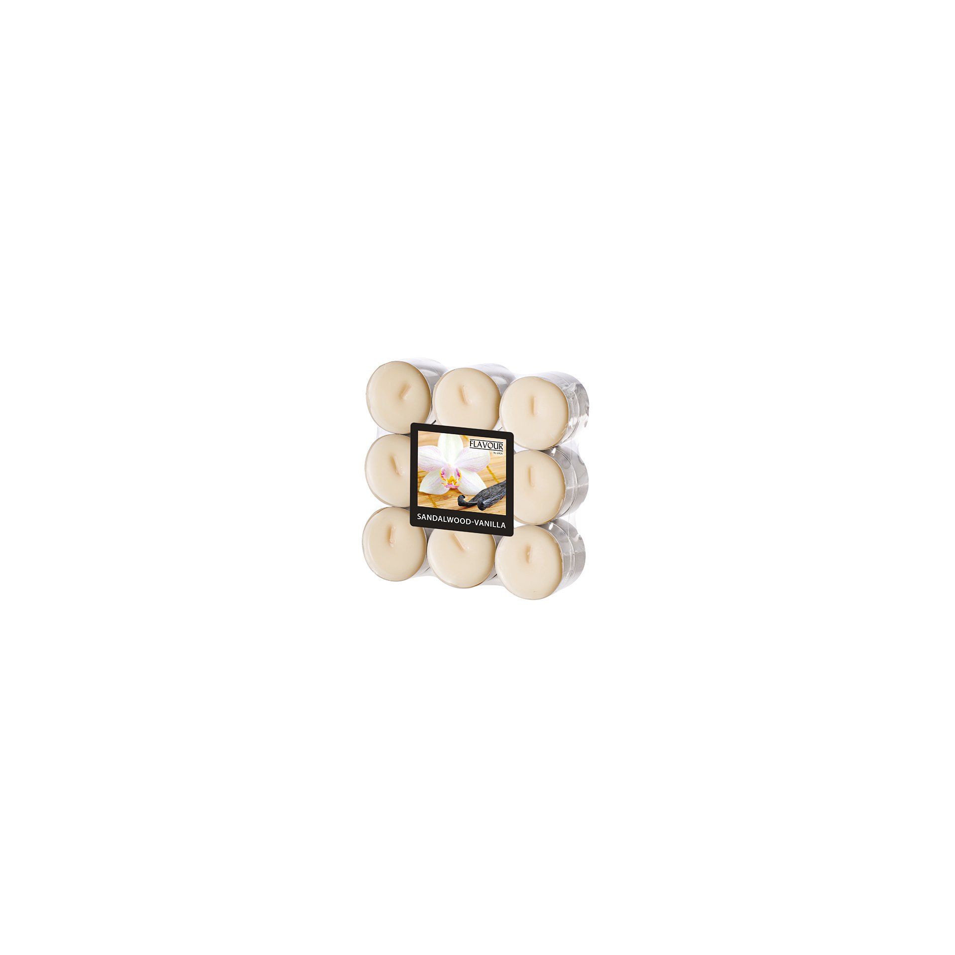 "GALA" Duftlichte Ø 37,5 mm · 16,6 mm elfenbein - Sandalwood-Vanilla