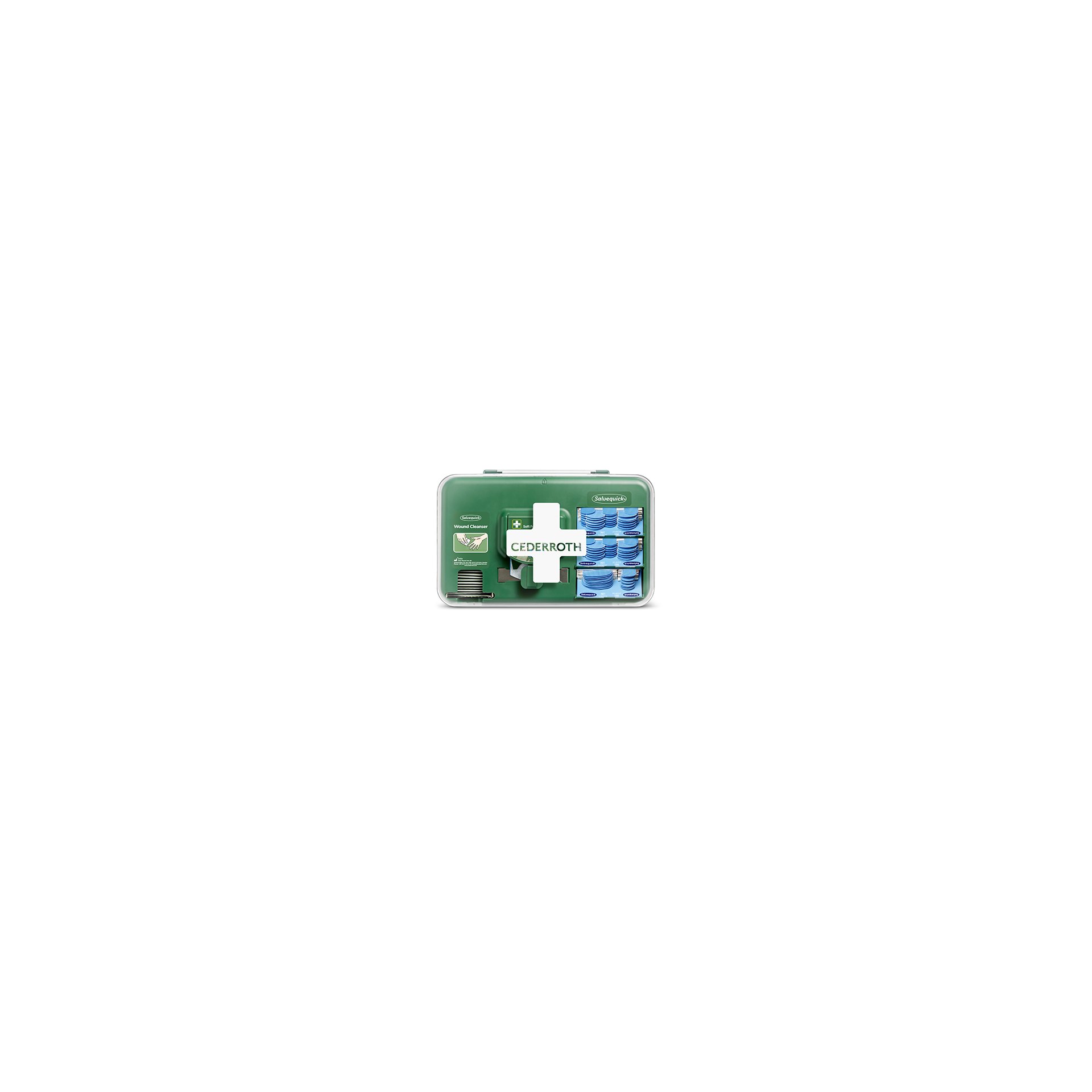 "Cederroth" Wound Care Dispenser, Pflasterspender Detectable 20,3 cm x 30,6 cm x 15,5 cm blau "Cederroth" Wound Care Dispenser, Pflasterspender Detectable 20,3 cm x 30,6 cm x 15,5 cm blau