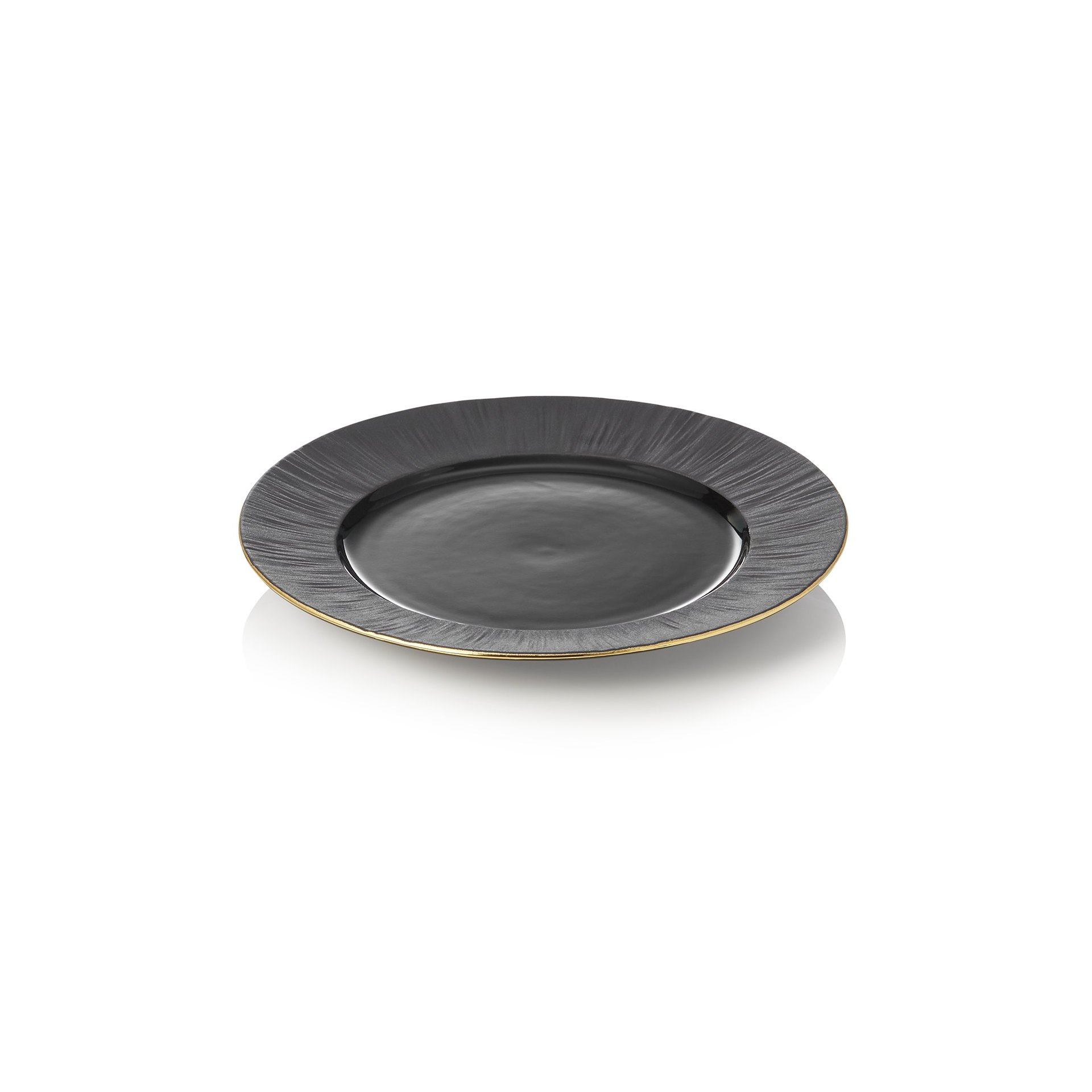Teller Set MAYA KURO, flach, Ø 22 cm, schwarz Teller Set MAYA KURO, flach, Ø 22 cm, schwarz