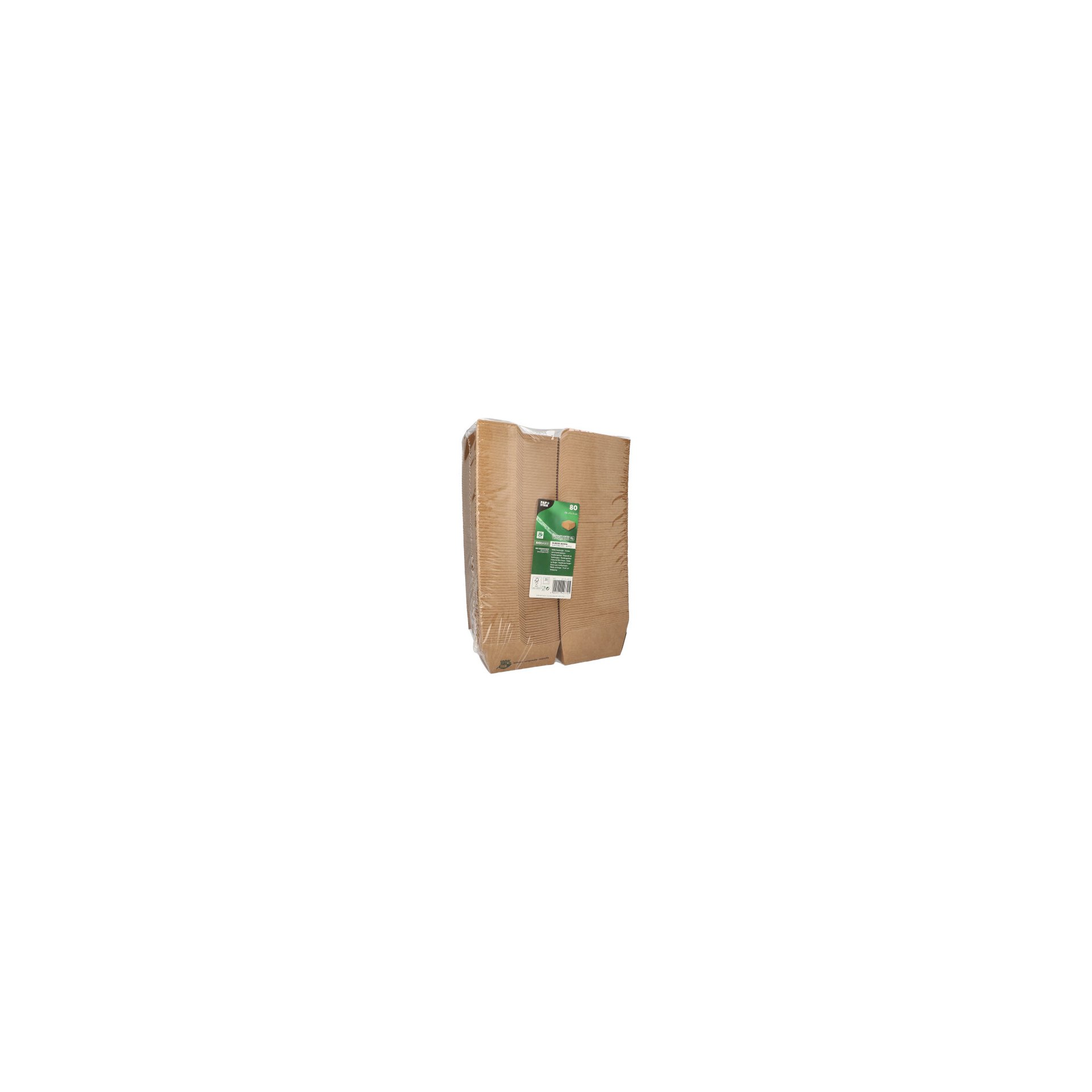 Burgerboxen, Pappe 7,8 cm x 9 cm x 9 cm braun "100% Fair" Burgerboxen, Pappe 7,8 cm x 9 cm x 9 cm braun "100% Fair"