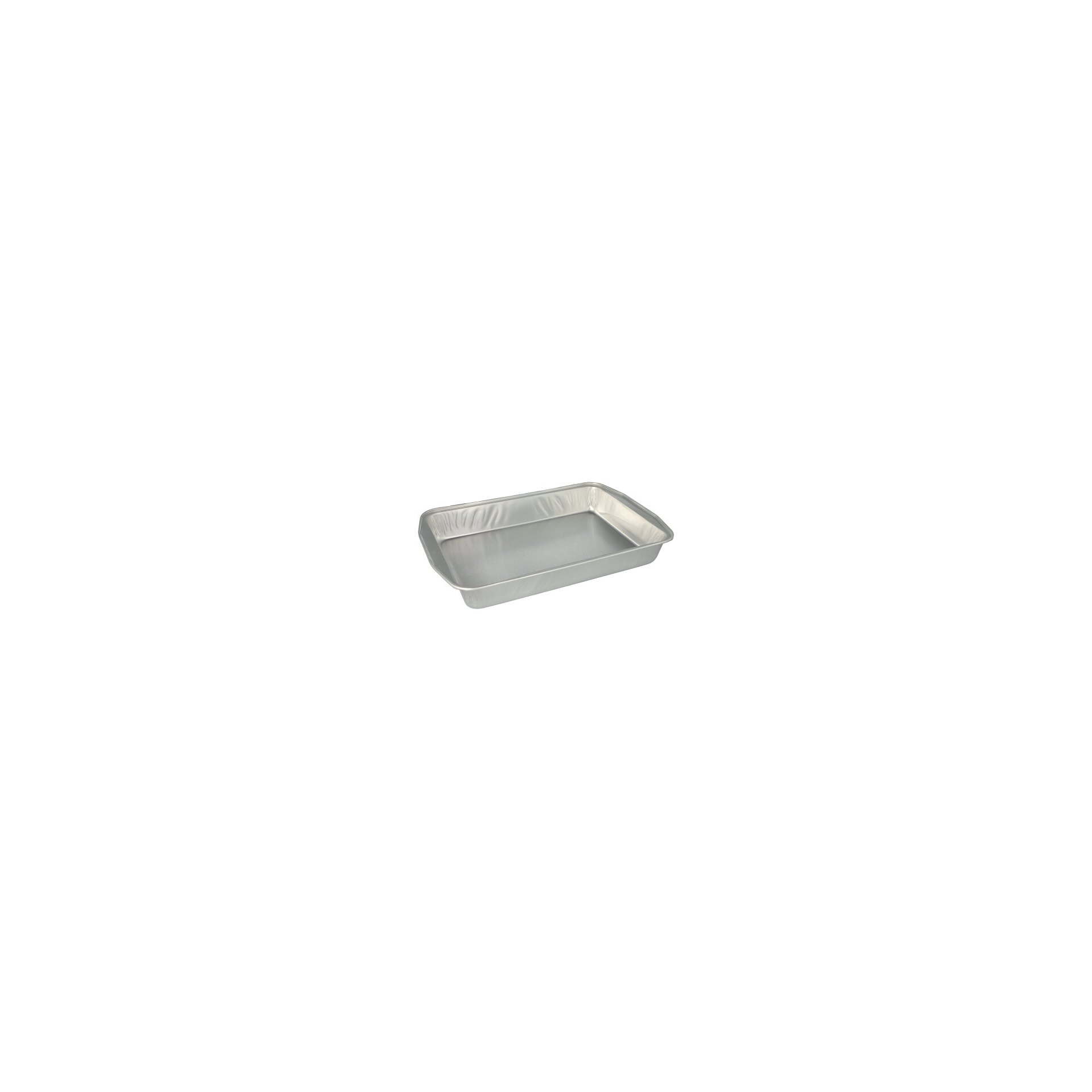 Bratschalen, Alu eckig 3,15 l 5 cm x 25 cm x 36,6 cm silber